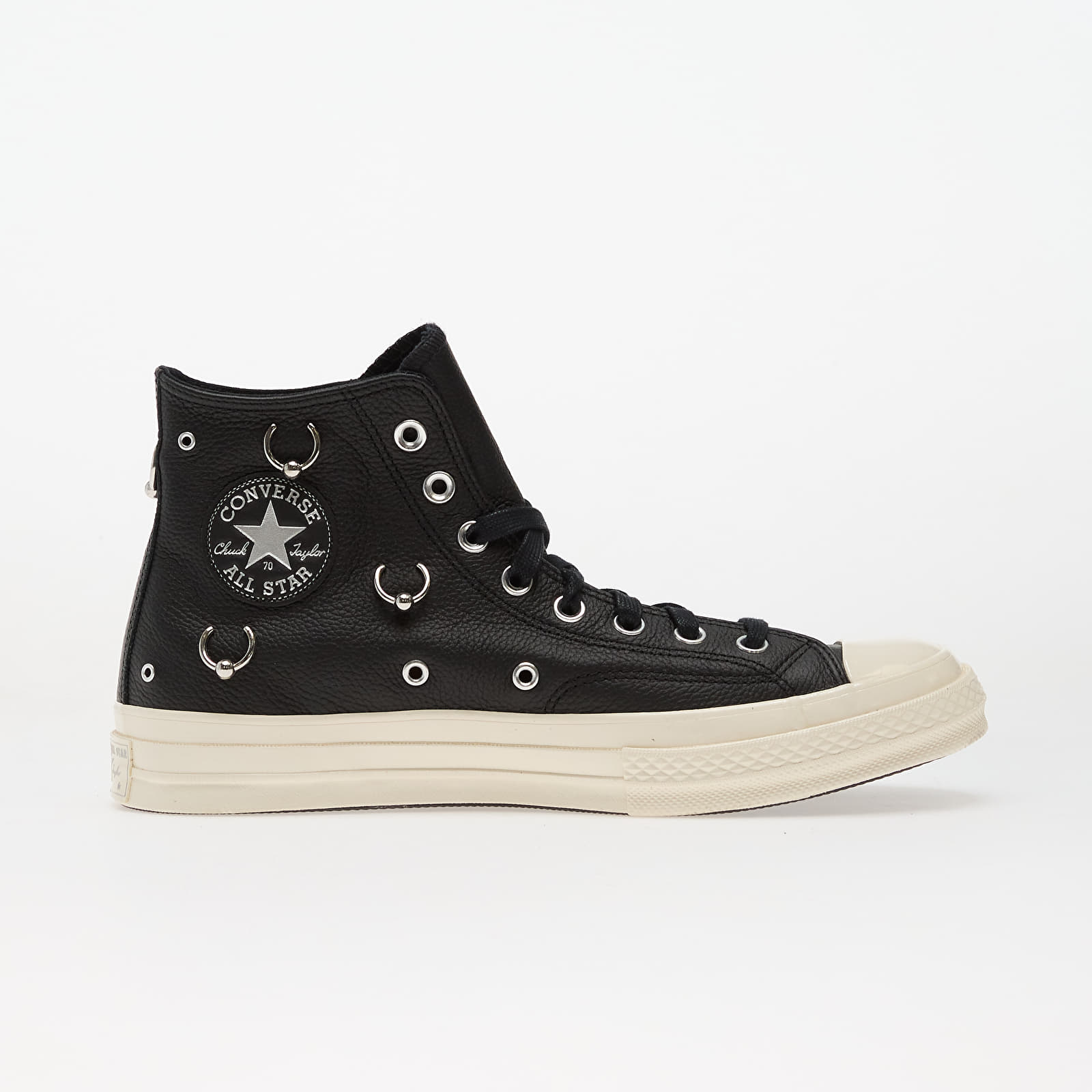 Men's sneakers and shoes Converse Chuck 70 Hi Black/ Silver/ Egret