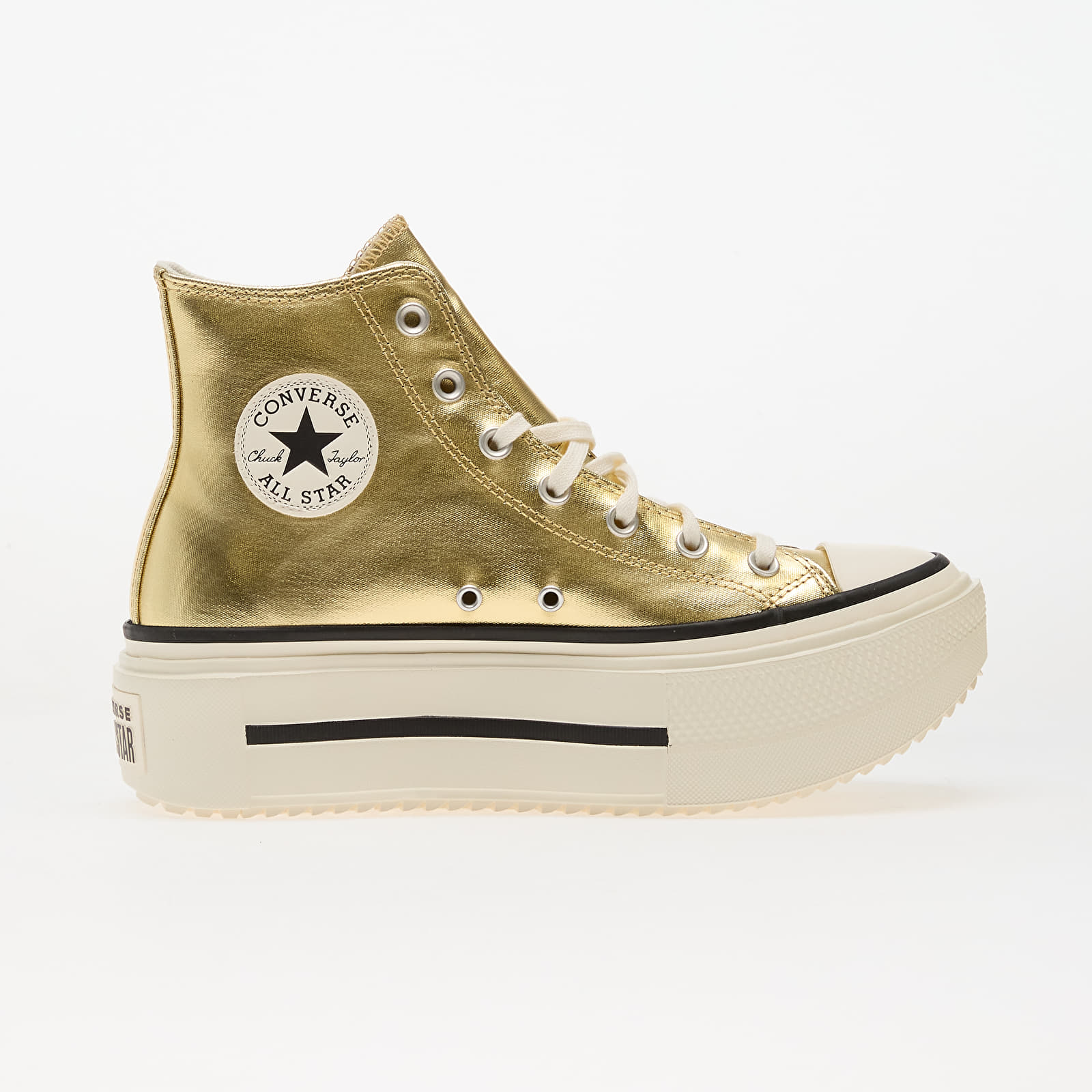 Scarpe uomo Converse Chuck Taylor All Star Lift Double Stack Metallic Gold/ Egret/ Black