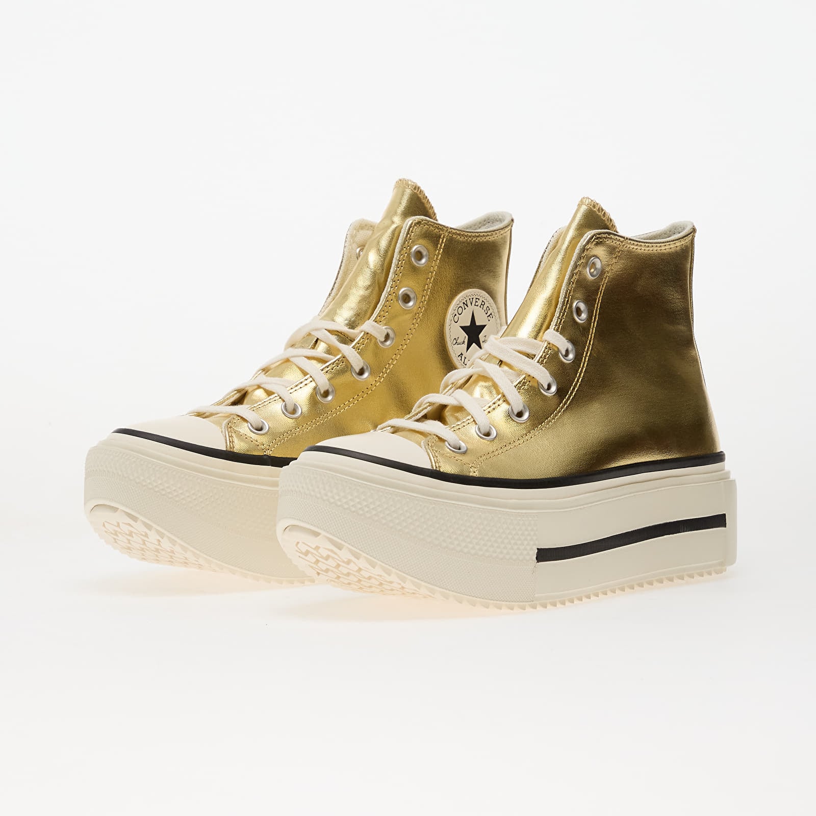 Scarpe uomo Converse Chuck Taylor All Star Lift Double Stack Metallic Gold/ Egret/ Black