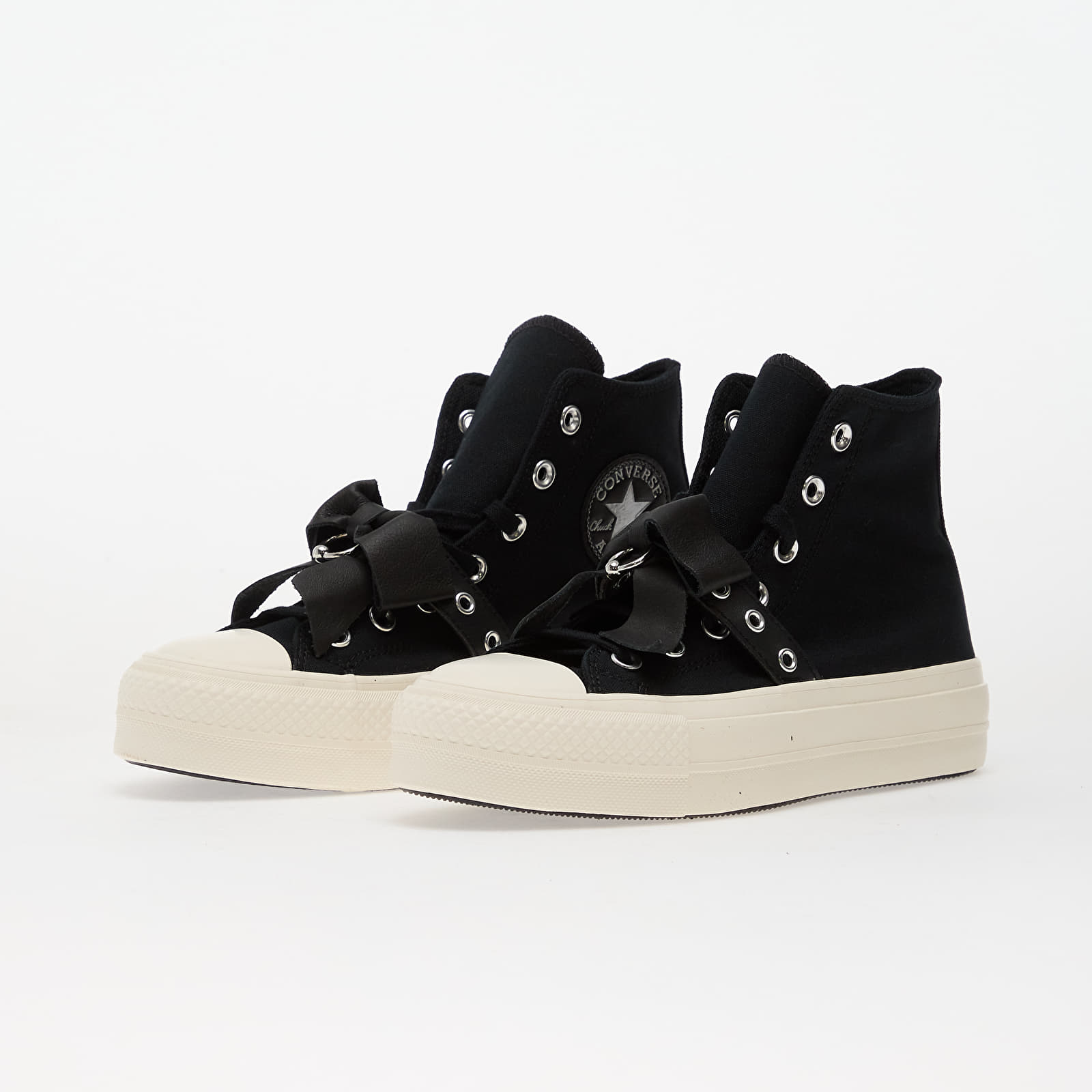 Women's sneakers and shoes Converse Chuck Taylor All Star Lift Black/ Silver/ Egret