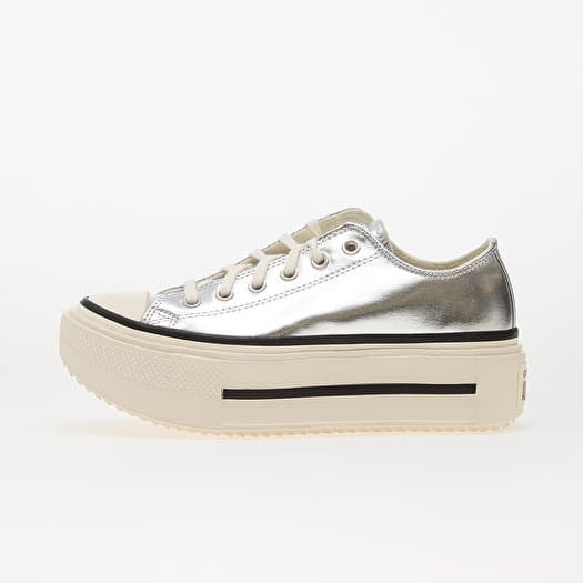Converse Chuck Taylor All Star Lift Double Stack Silver/ Egret/ Black