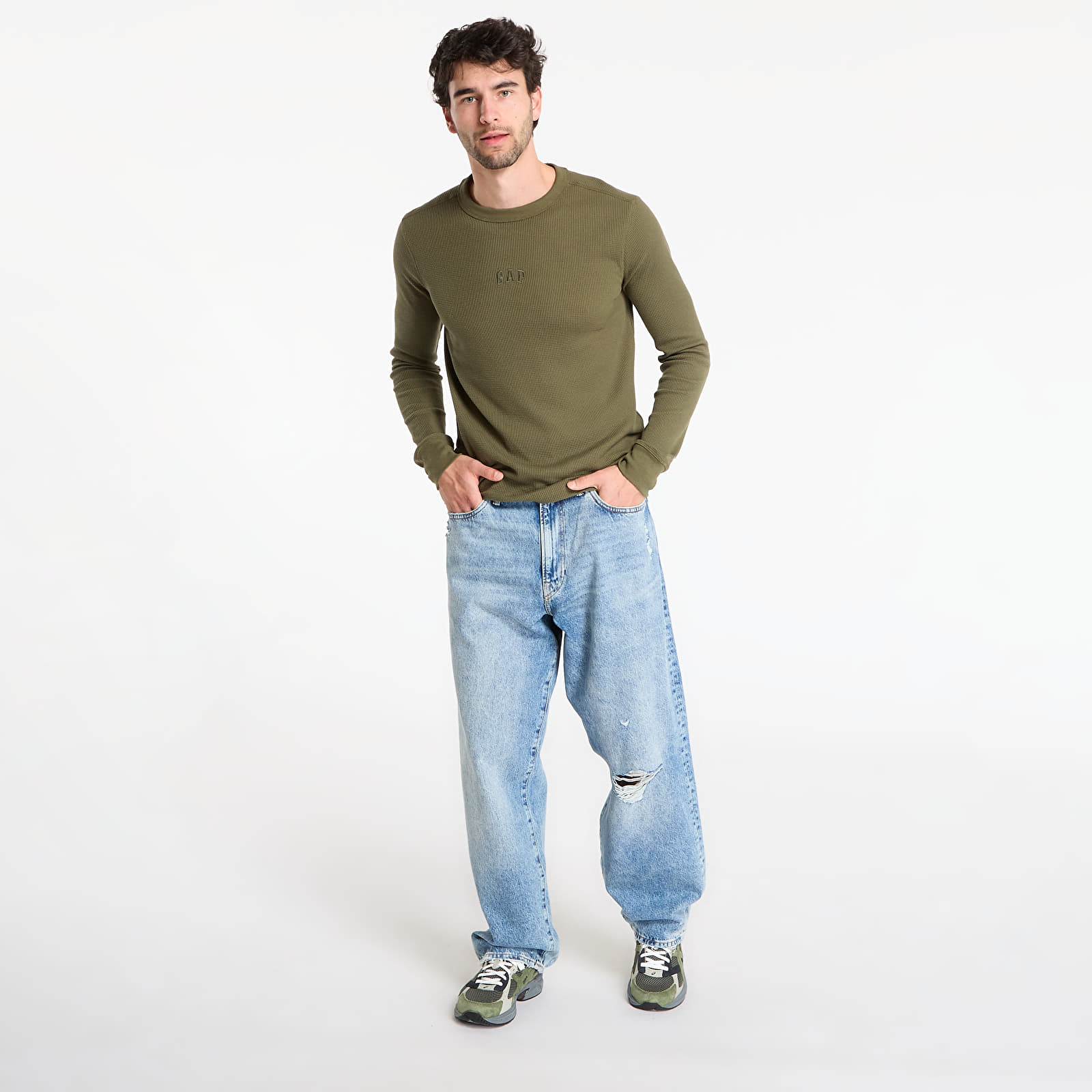 Jeans GAP Baggy Americana Wide Leg Jeans UNISEX Light Wash