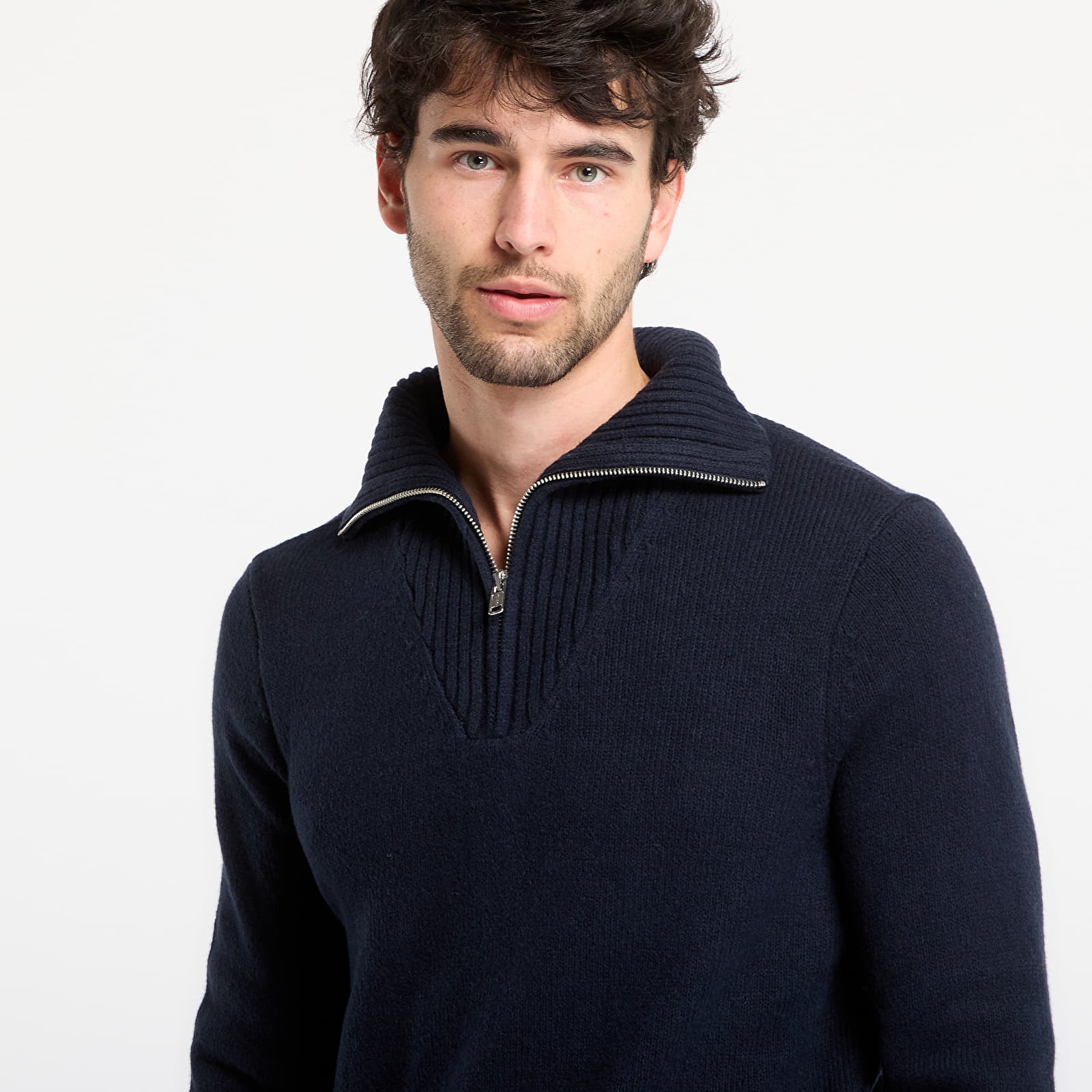 Pullover GAP Cashsoft Quarterzip Sweater Classic Navy