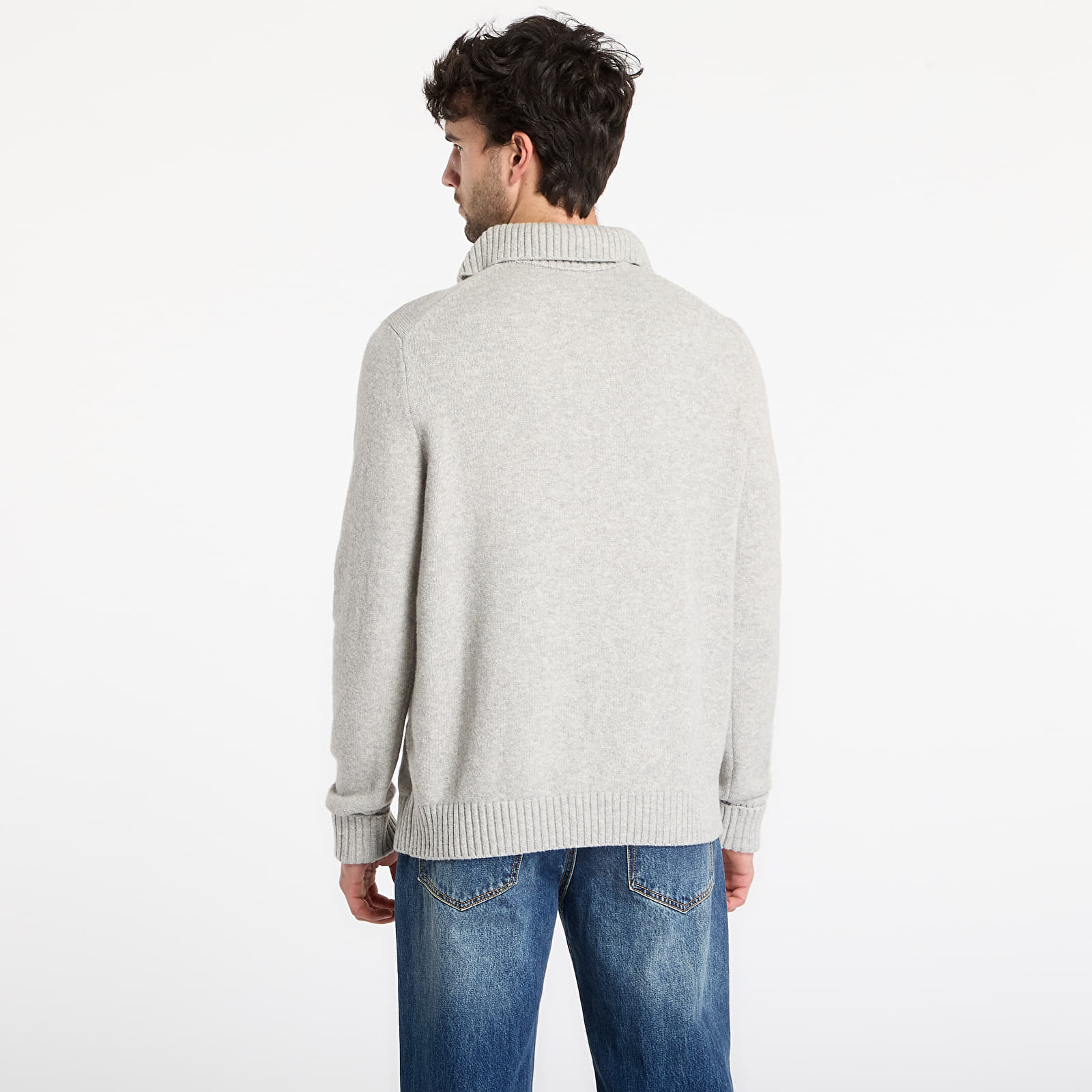 Kampsunid GAP Cashsoft Quarterzip Sweater Light Heather Gray