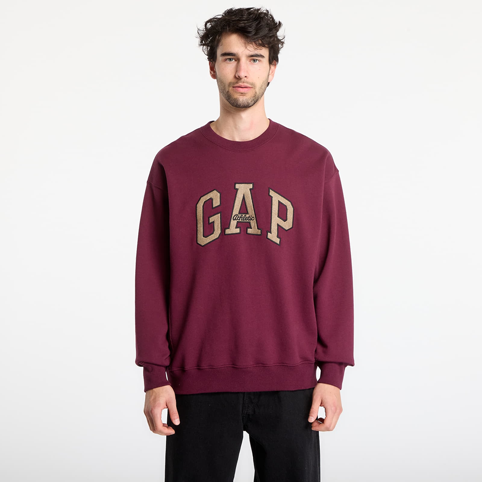 Sweatshirts GAP Oversized Heavyweight Sweatshirt Tuscan Red