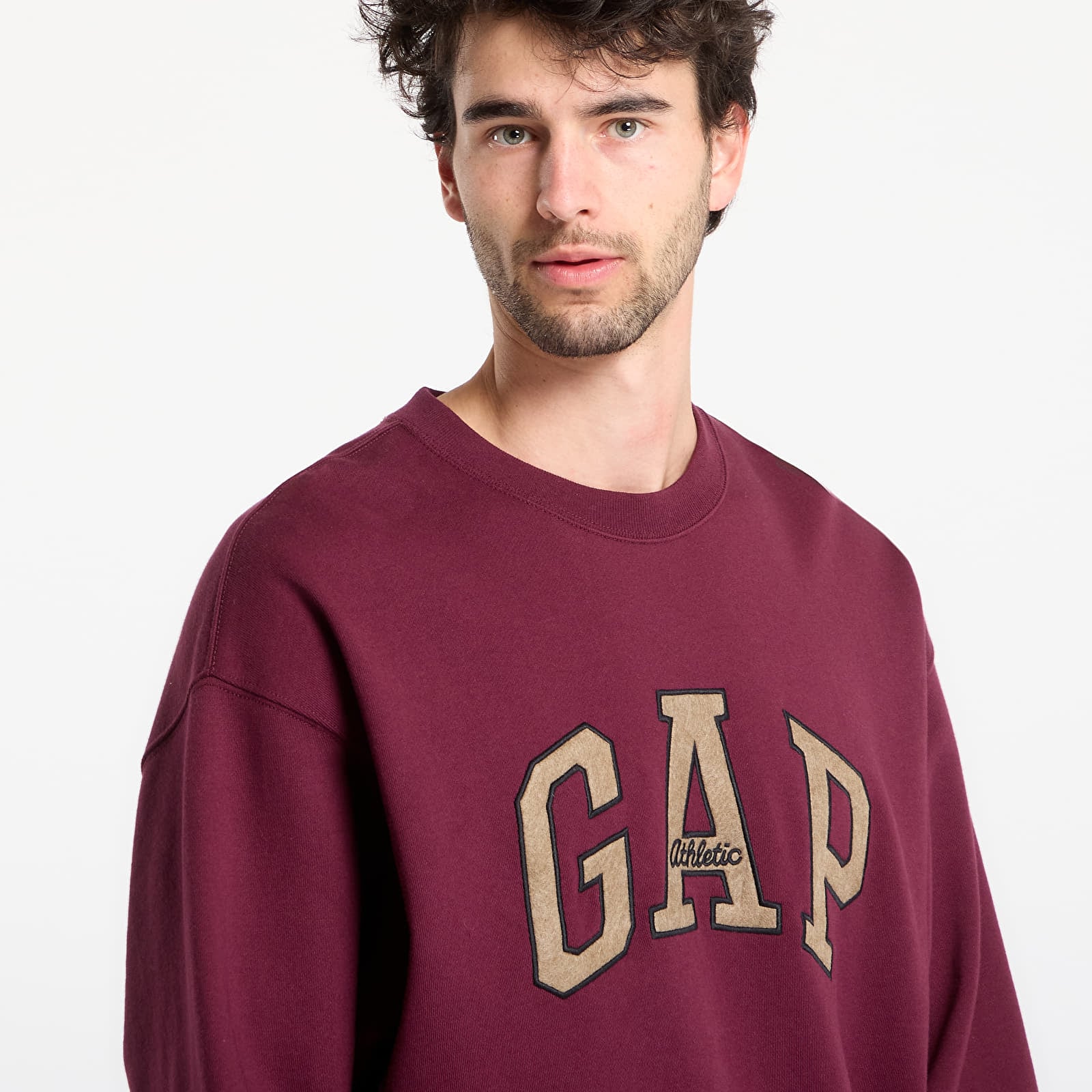 Sweatshirts GAP Oversized Heavyweight Sweatshirt Tuscan Red