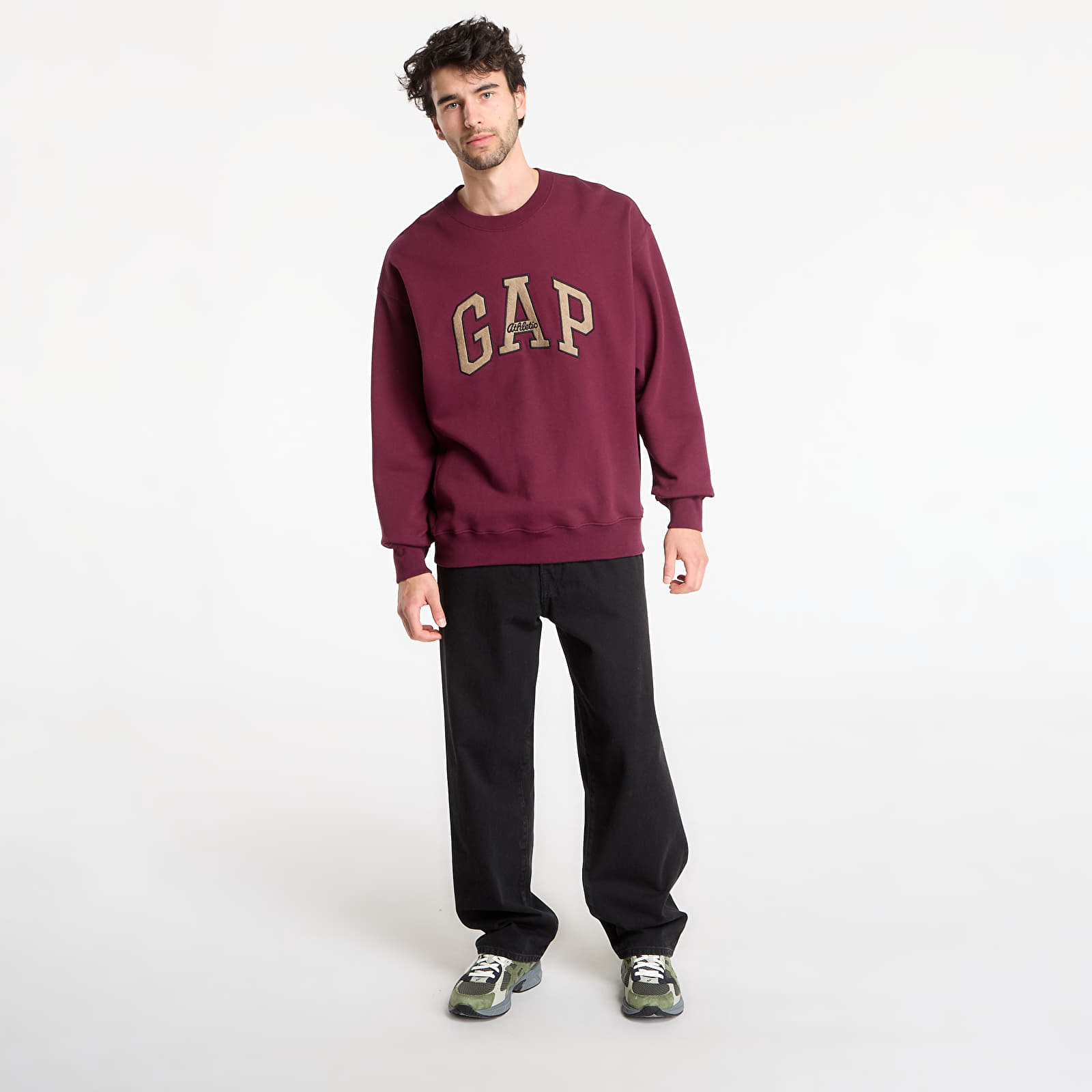 Sweatshirts GAP Oversized Heavyweight Sweatshirt Tuscan Red