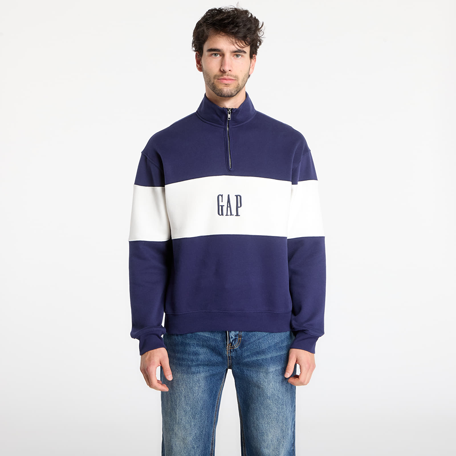 Hupparit ja collegepaidat GAP Oversized Vintagesoft Sweatshirt  Navy