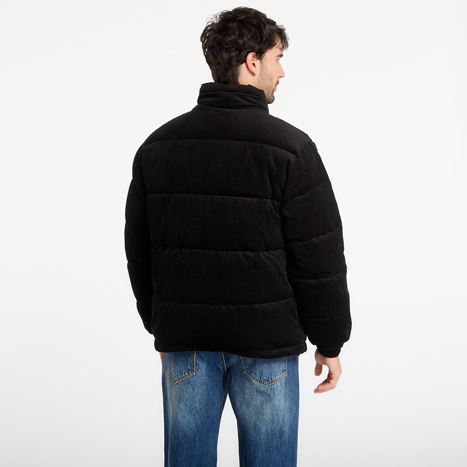 Kurtki Karl Kani Signature Corduroy Puffer Jacket Black