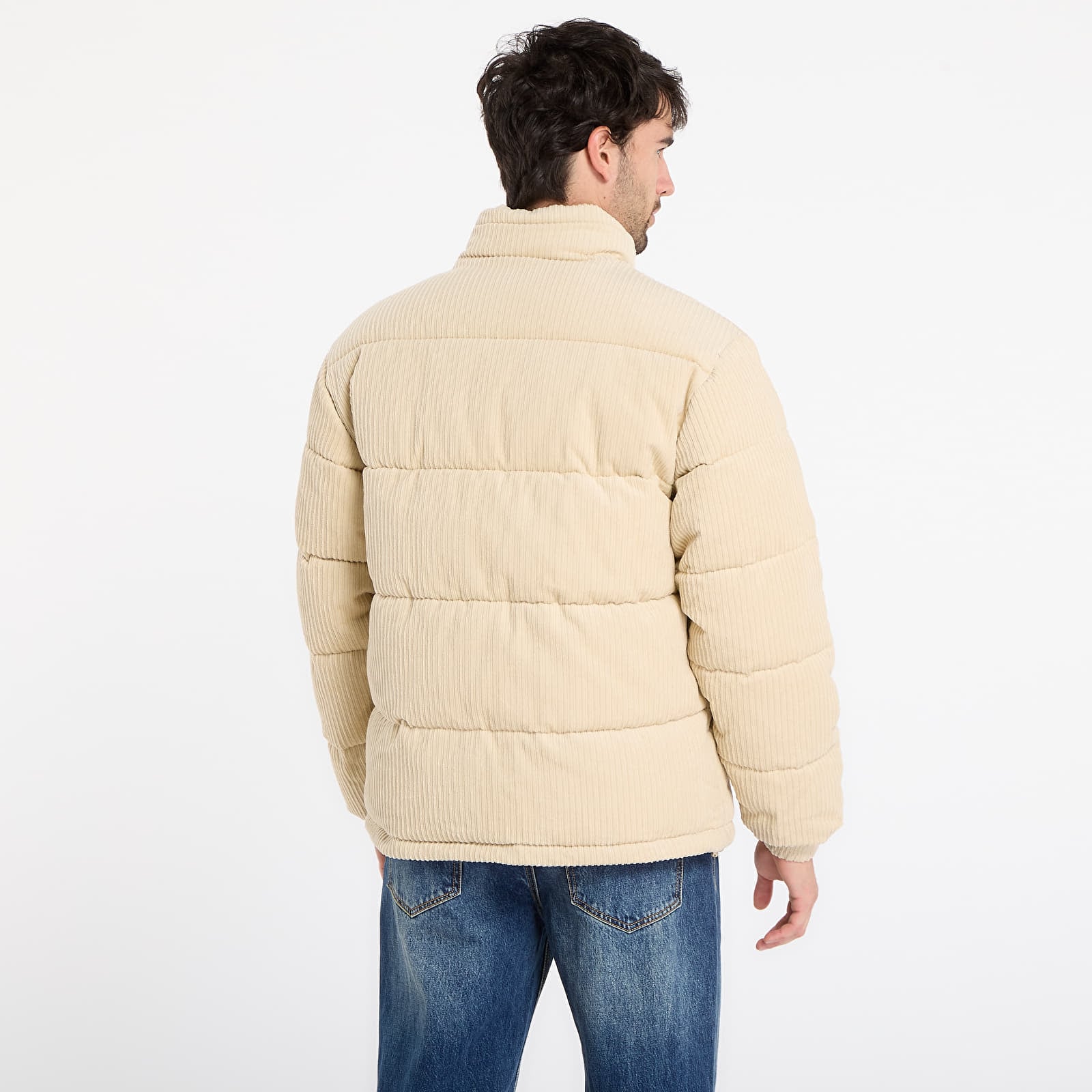 Kurtki Karl Kani Signature Corduroy Puffer Jacket Beige