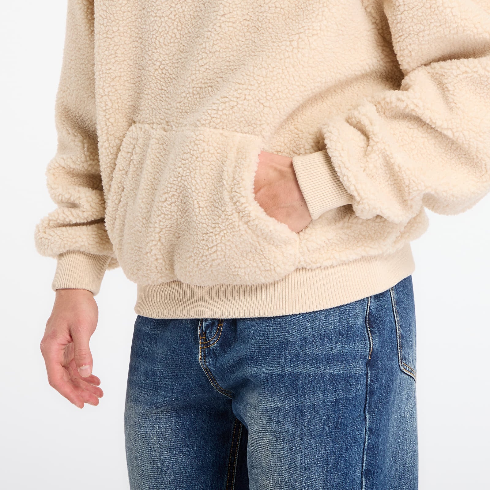 Толстовки та реглани Karl Kani Silver Teddy Hoodie Beige