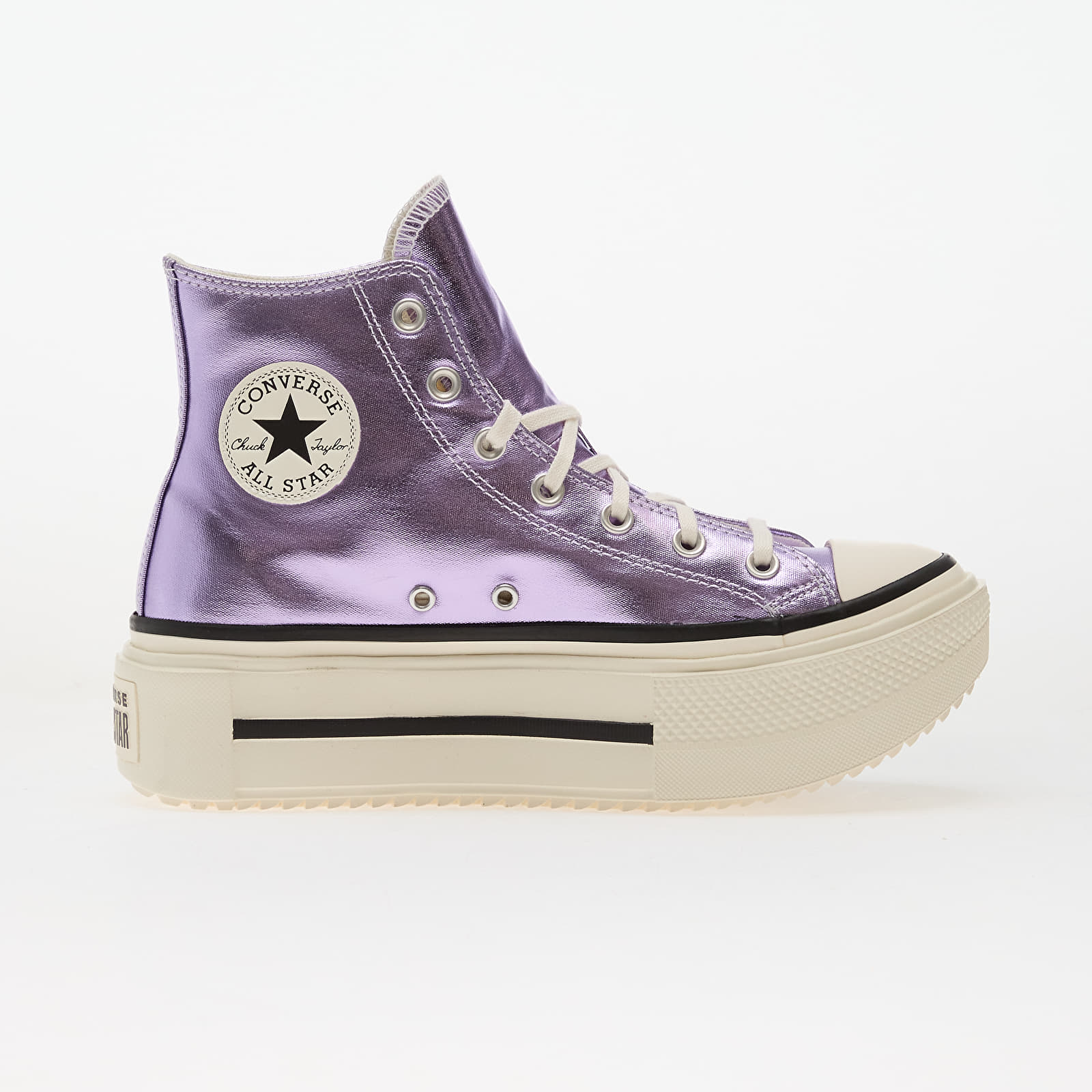 Vīriešu čības un apavi Converse Chuck Taylor All Star Lift Double Stack Lilac Metallic/ Egret/ Black