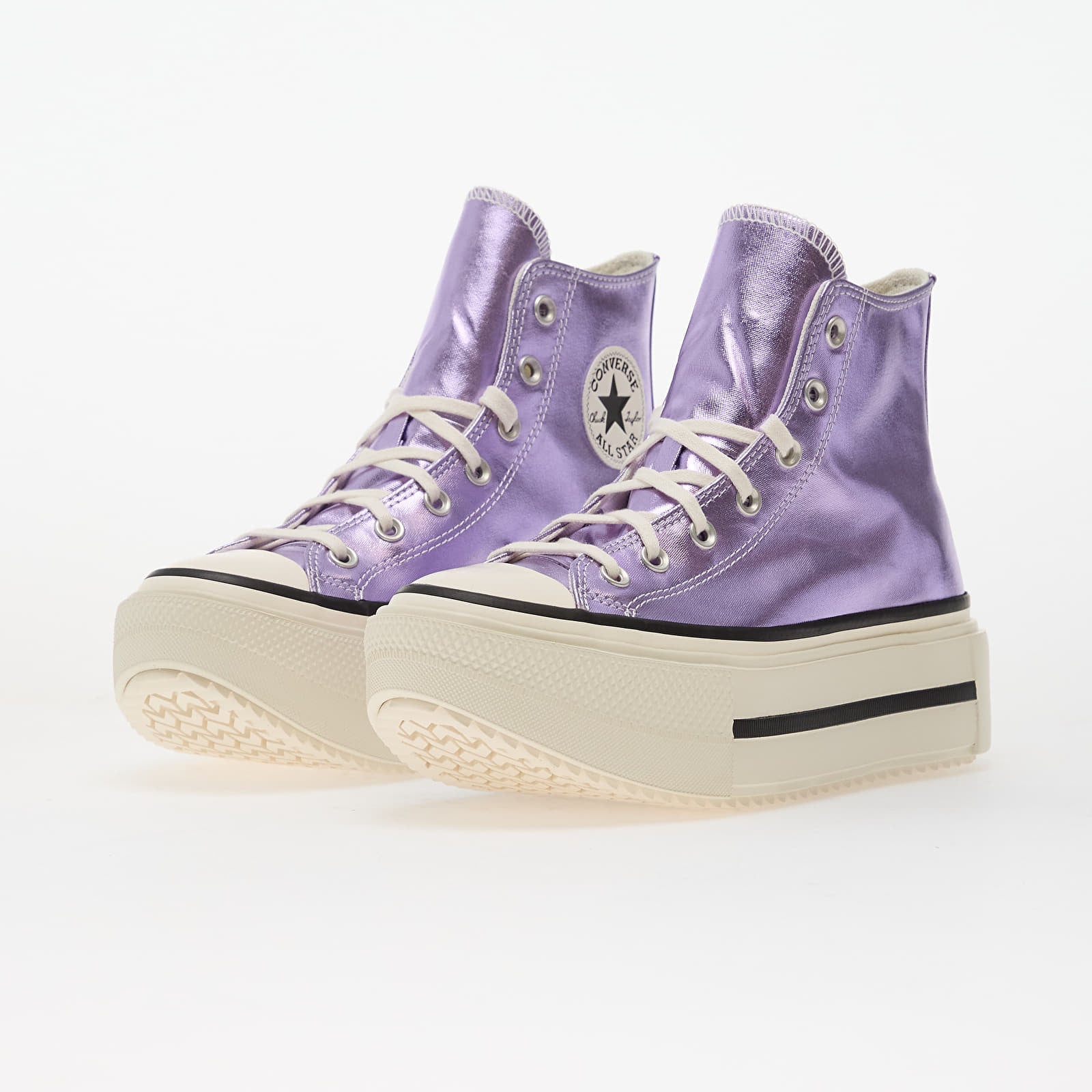 Vīriešu čības un apavi Converse Chuck Taylor All Star Lift Double Stack Lilac Metallic/ Egret/ Black