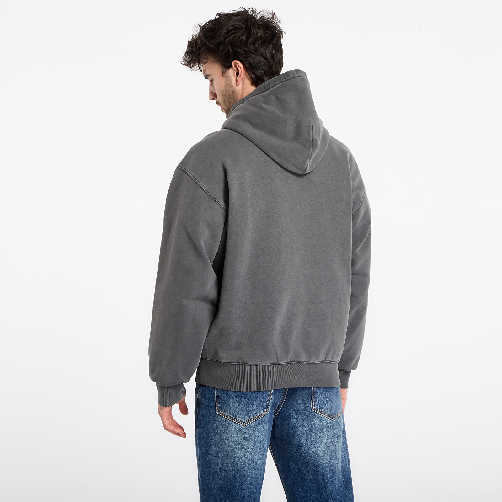 Hættetrøjer og sweatshirts Carhartt WIP Hooded Vista Jacket Black Garment Dyed