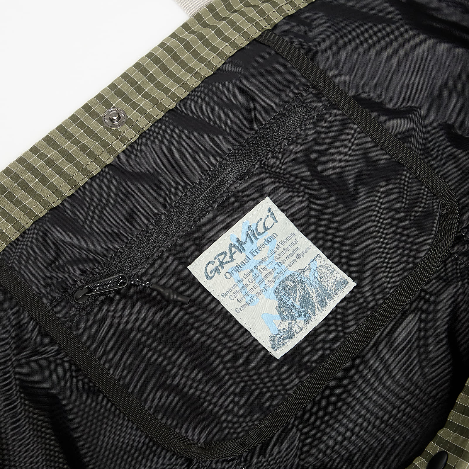 Pánske tašky cez rameno Gramicci Plaid Climbing Tote Olive