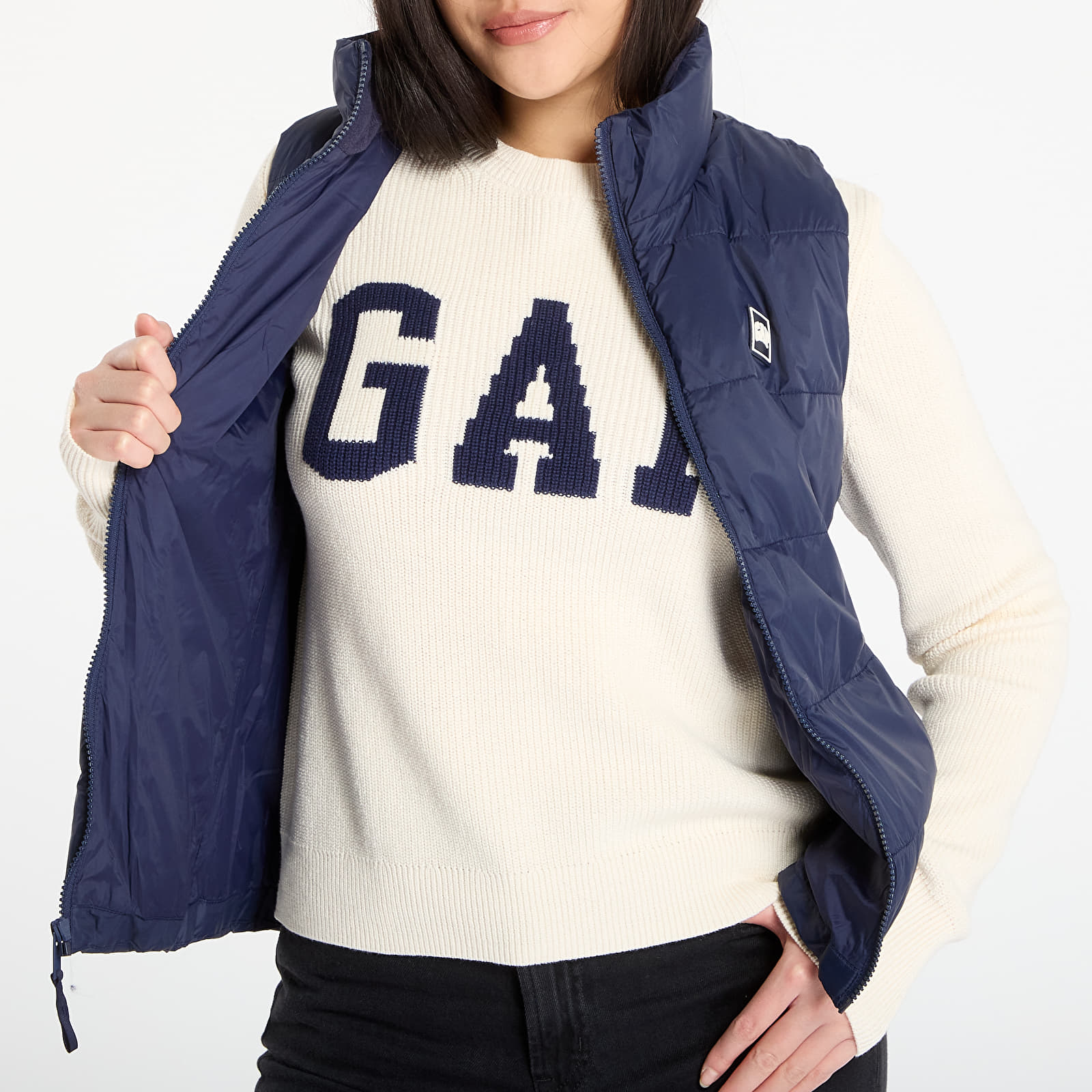 Vests GAP Coldcontrol Quilted Waterproof Vest Dark Night