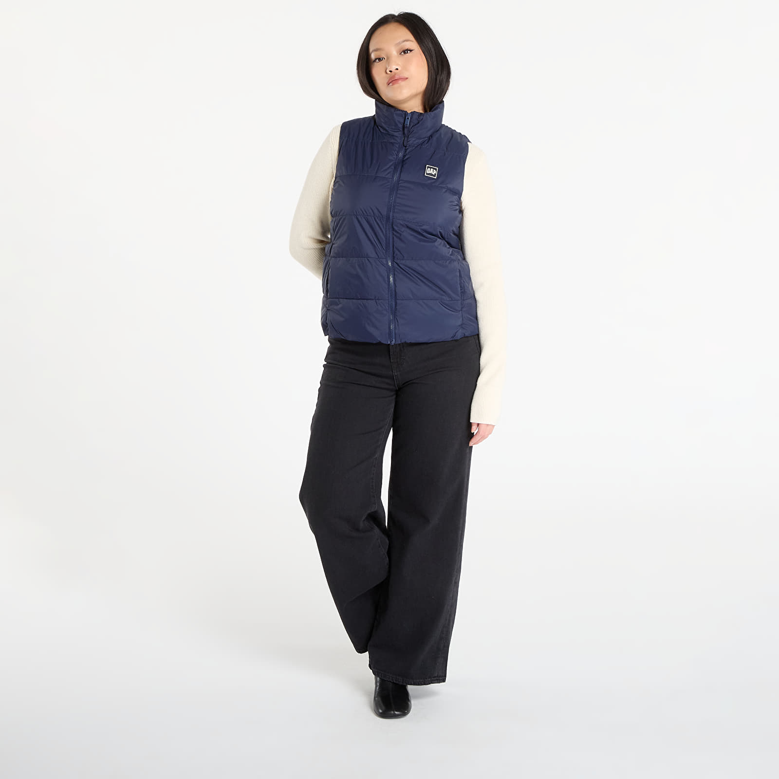 Vests GAP Coldcontrol Quilted Waterproof Vest Dark Night