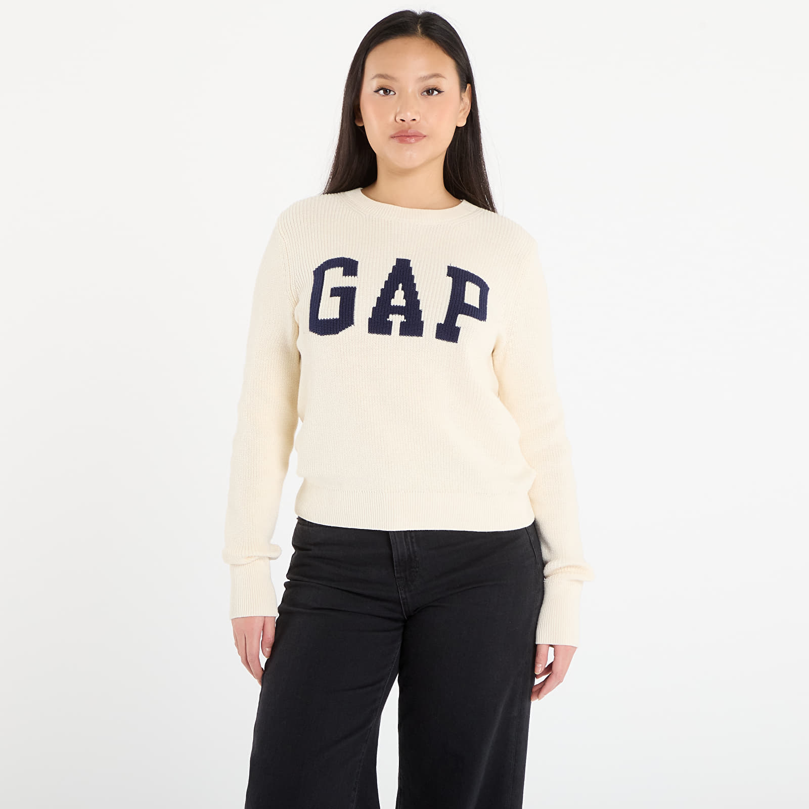 Puloveri GAP Logo Sweater Off White