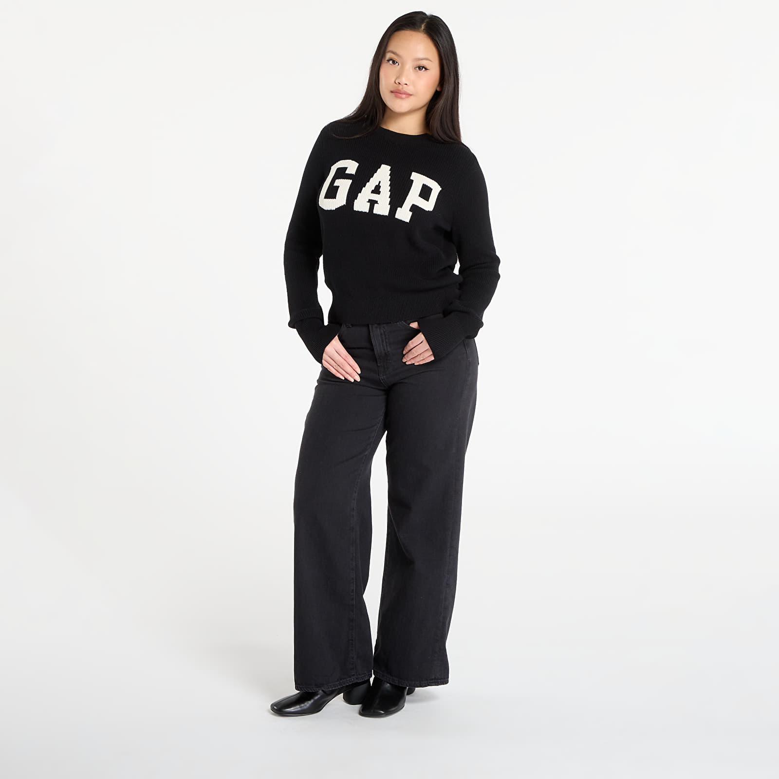 Puloveri GAP Logo Sweater Black