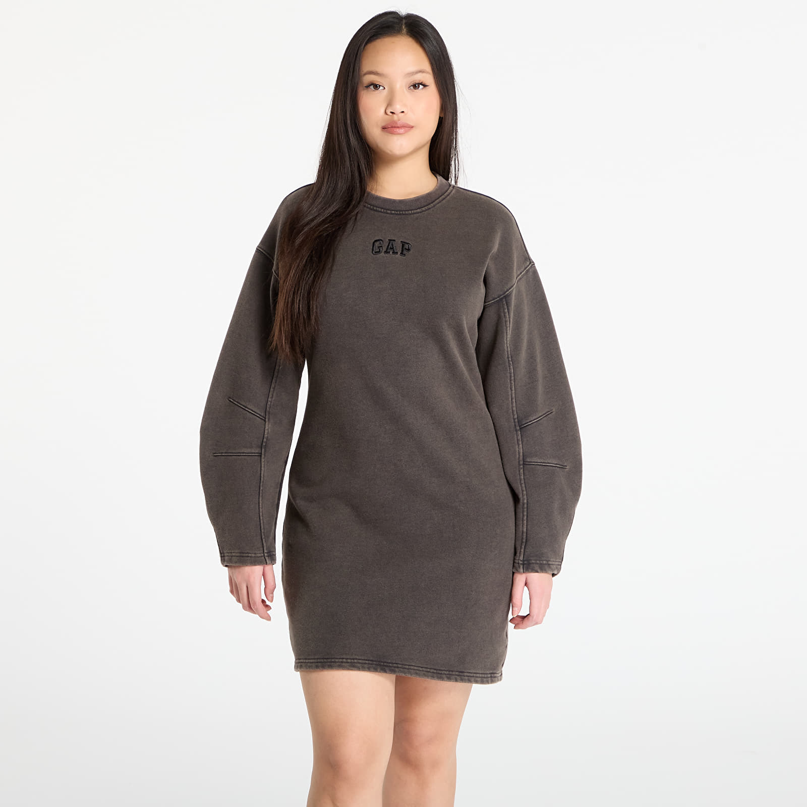 Rochii GAP Heavyweight Sweatshirt Dress Black