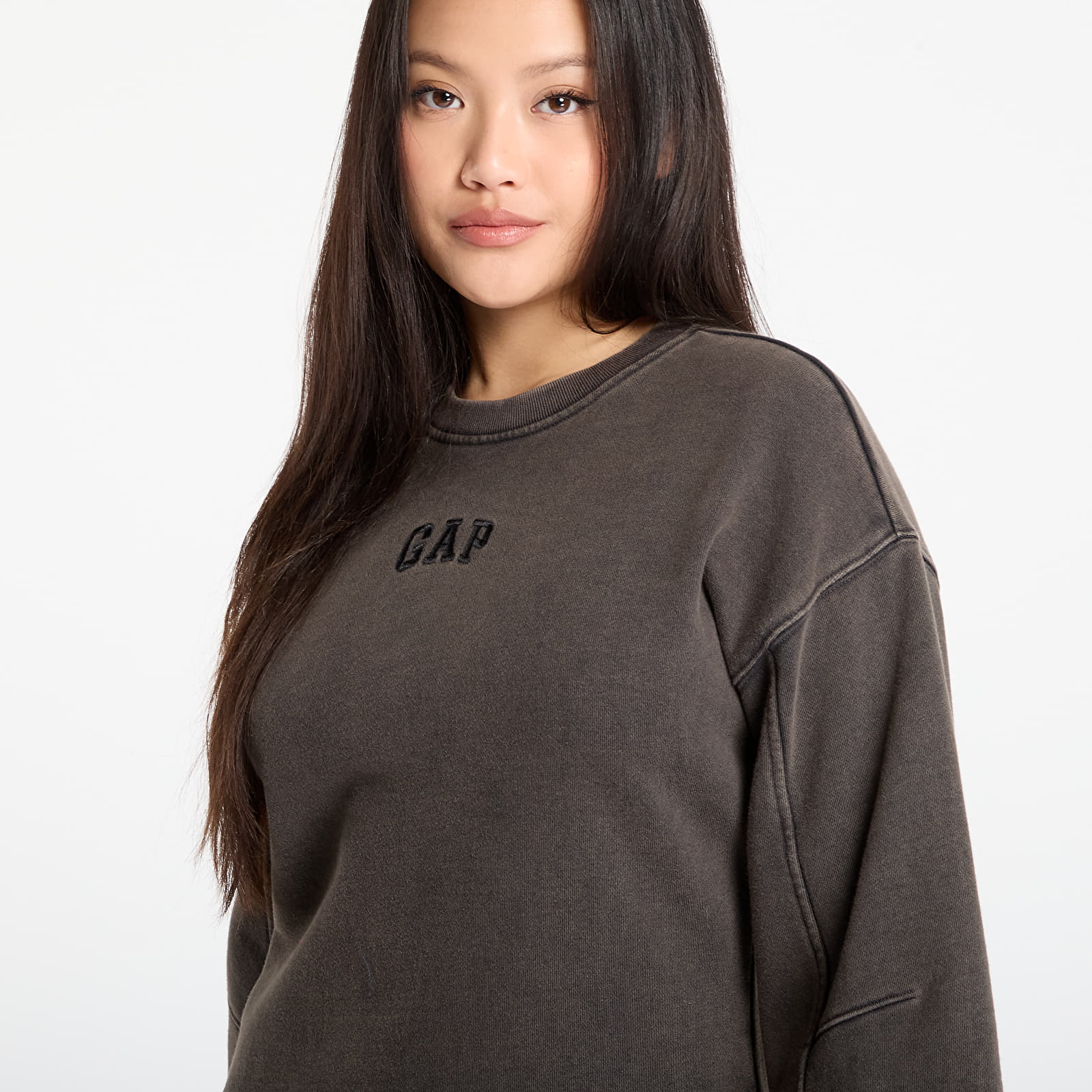 Rochii GAP Heavyweight Sweatshirt Dress Black