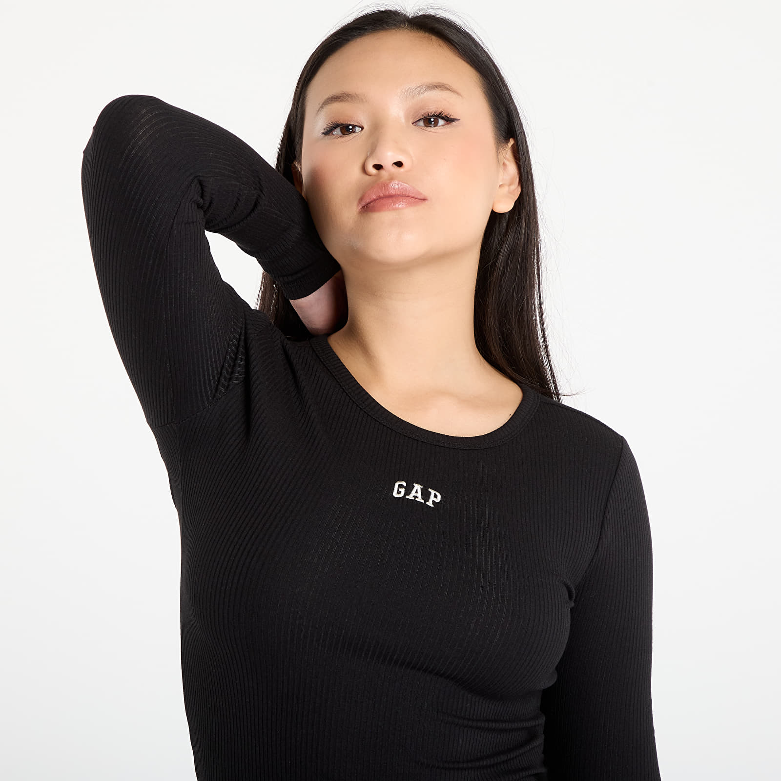 Футболки GAP Ribbed Logo T-Shirt Black