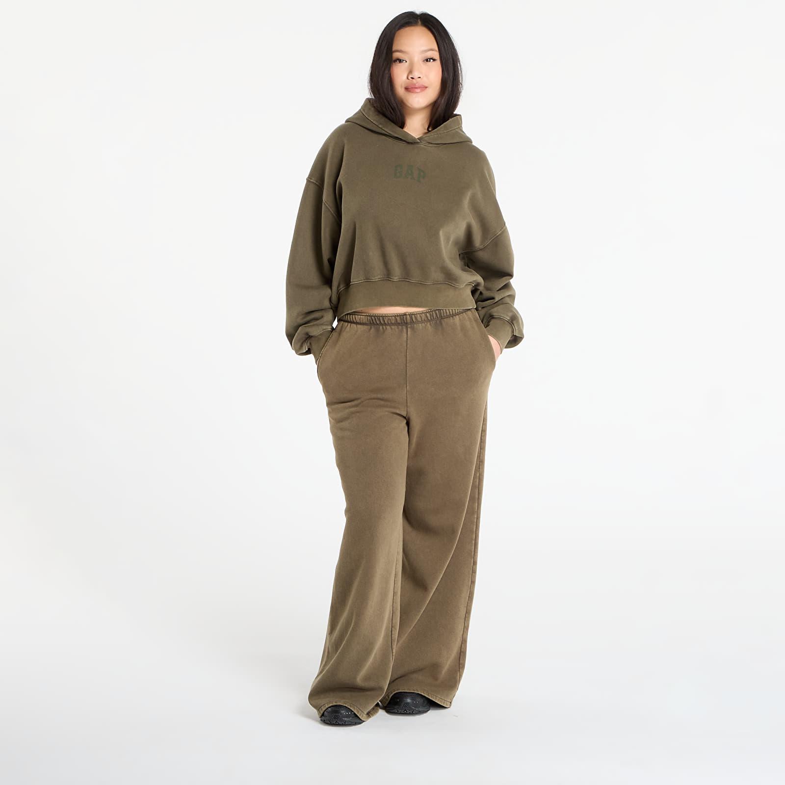 Spodnie dresowe GAP Vintage Soft Baggy Sweatpants Green