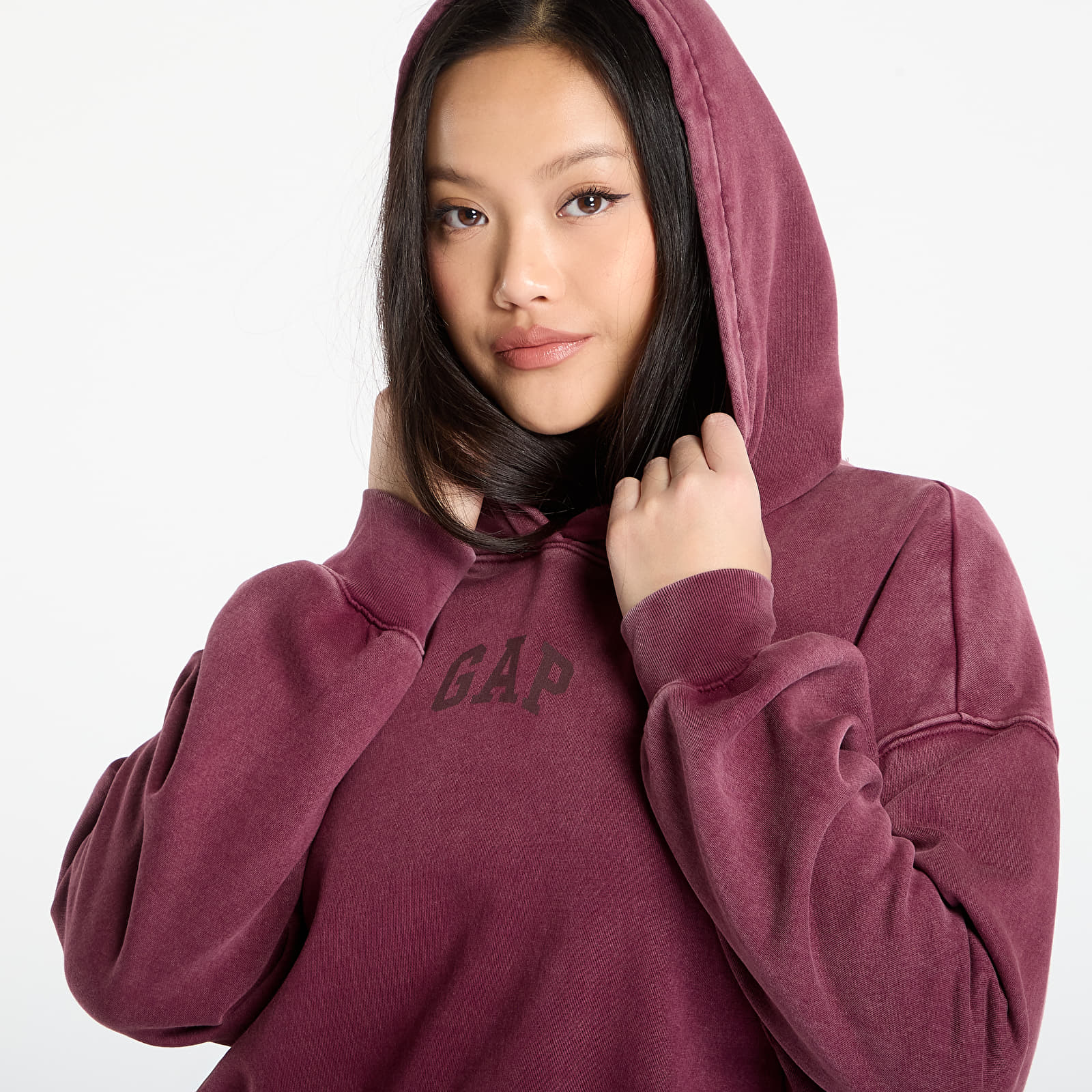 Hoodies och sweatshirts GAP Logo Pullover Hoodie Tuscan Red Wash