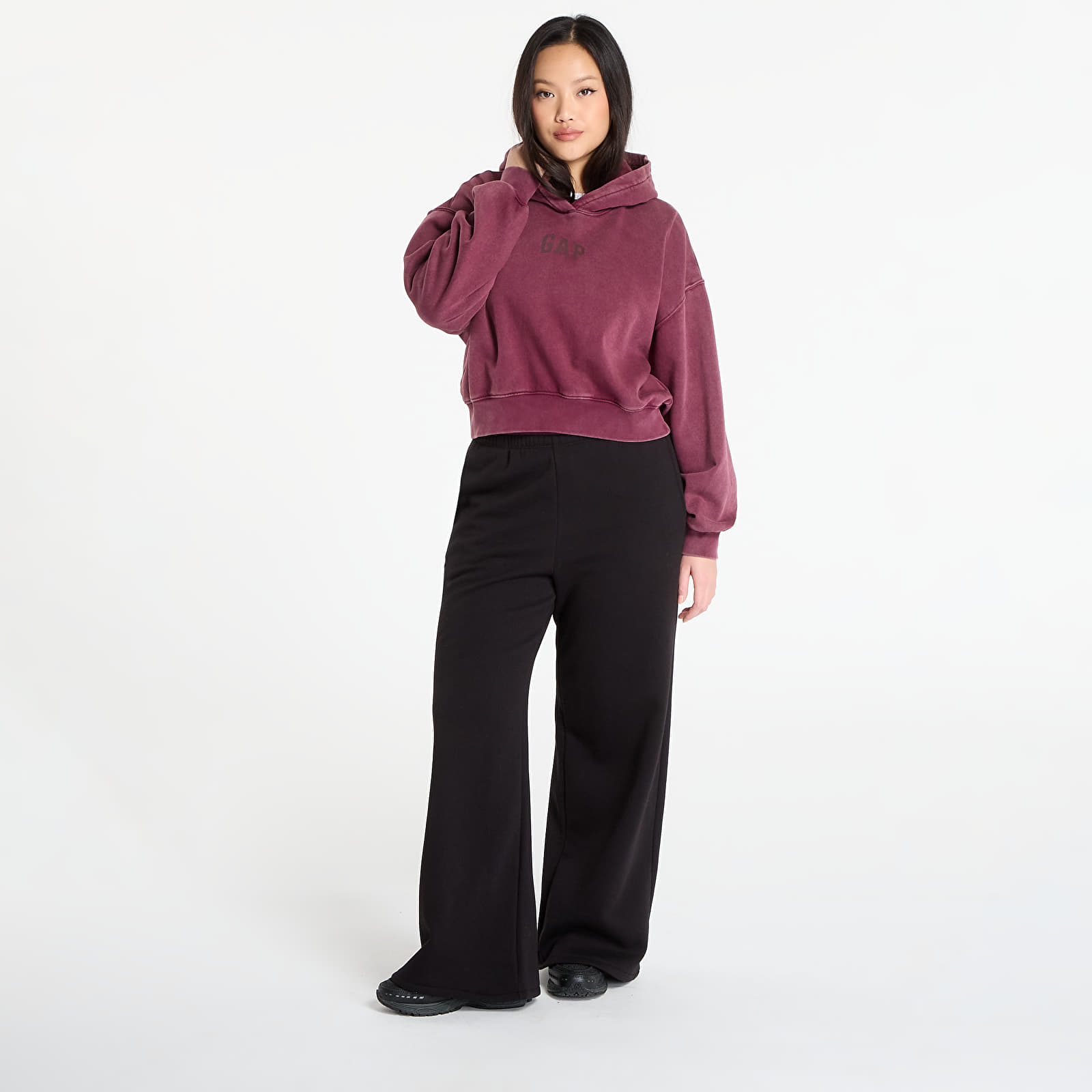 Hoodies och sweatshirts GAP Logo Pullover Hoodie Tuscan Red Wash