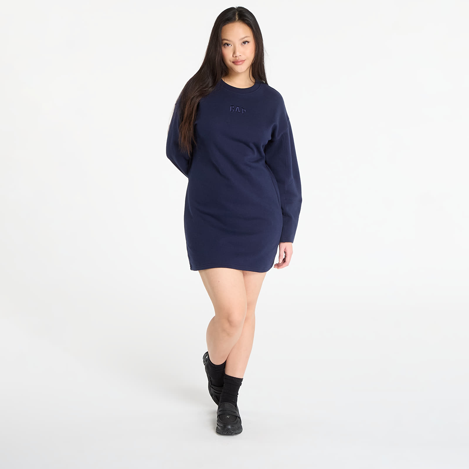 Rochii GAP Heavyweight Sweatshirt Dress Dark Blue