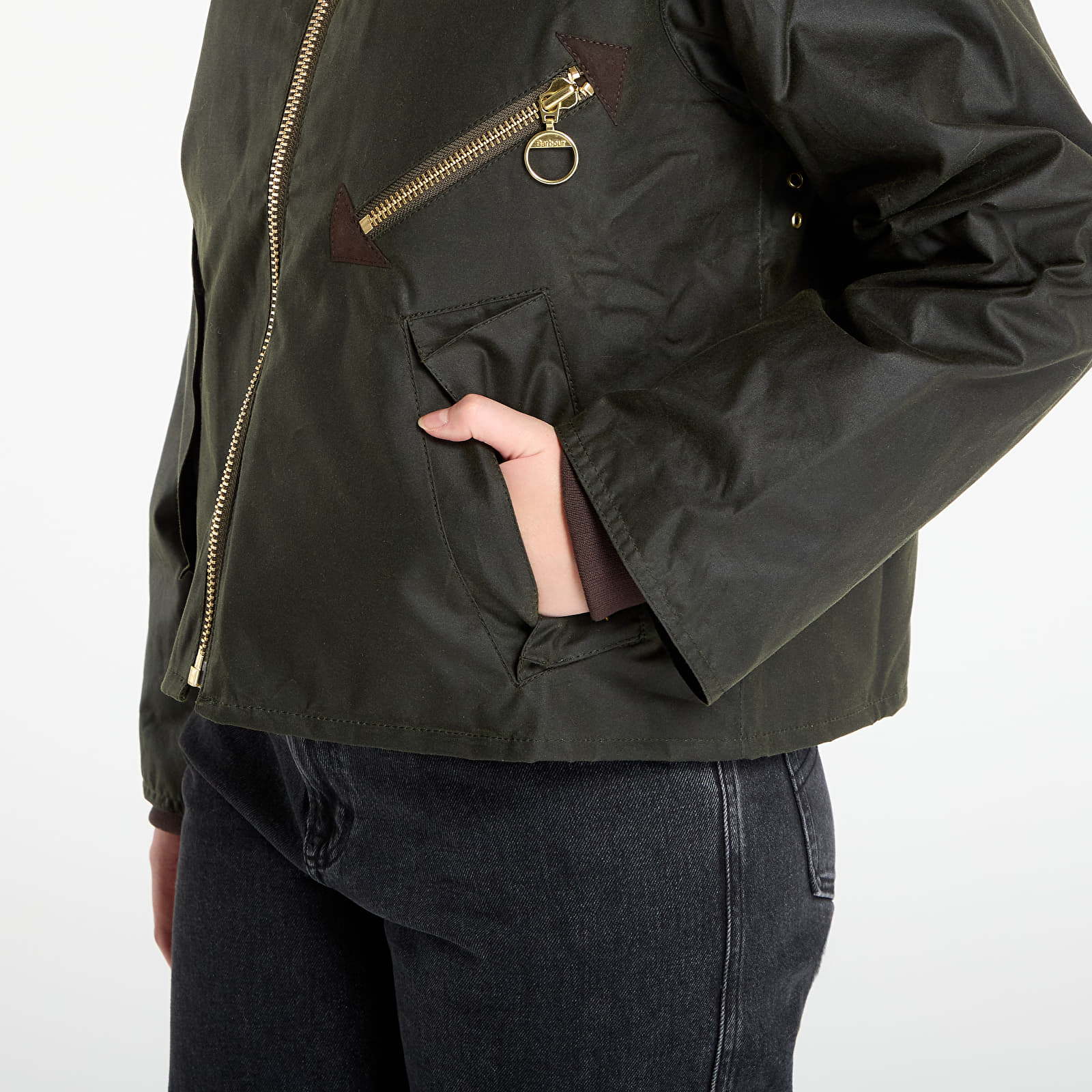 Kurtki Barbour Arlene Wax Jacket Green