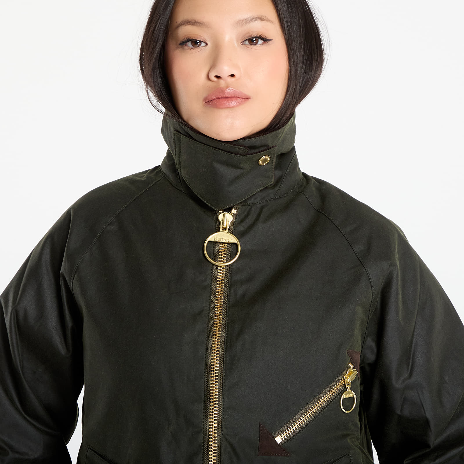 Kurtki Barbour Arlene Wax Jacket Green