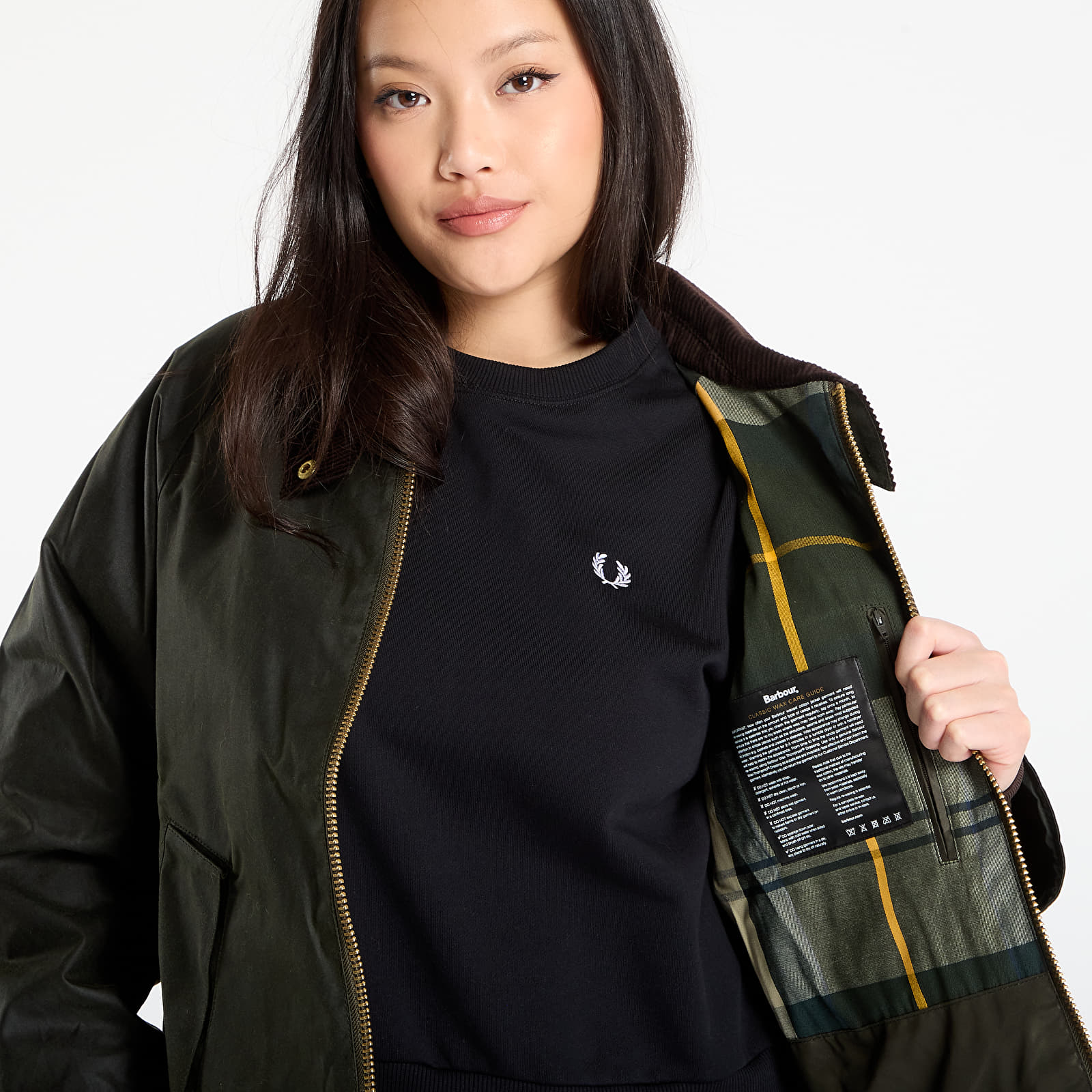Kurtki Barbour Arlene Wax Jacket Green