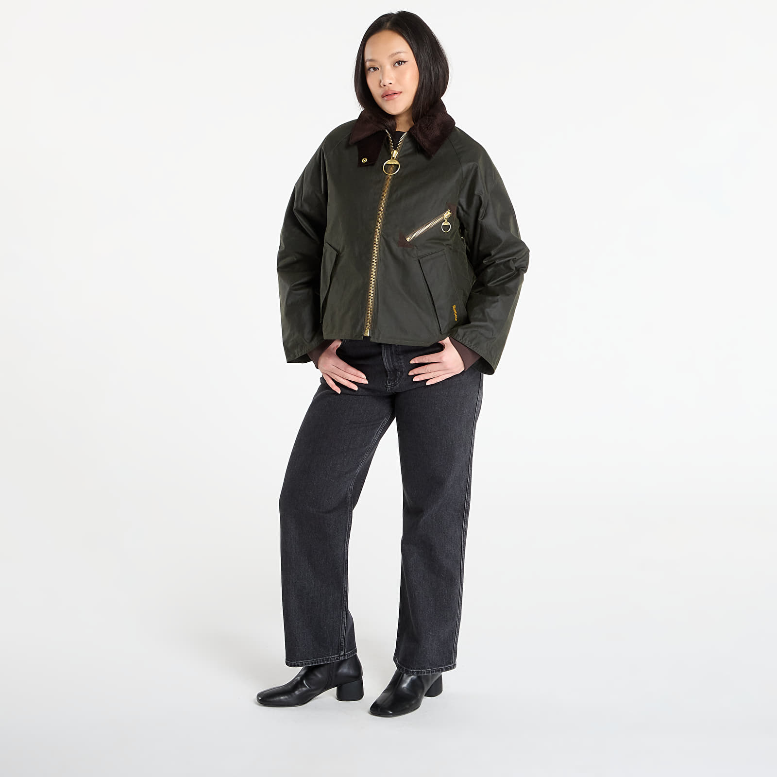 Kurtki Barbour Arlene Wax Jacket Green