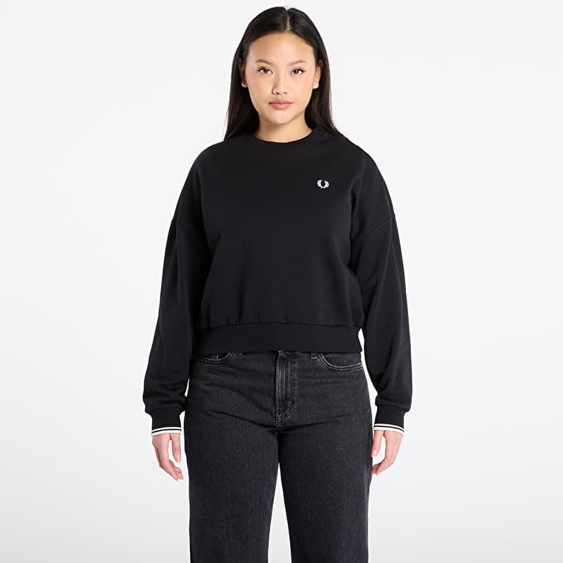 Džemperis FRED PERRY Tipped Sweatshirt Black