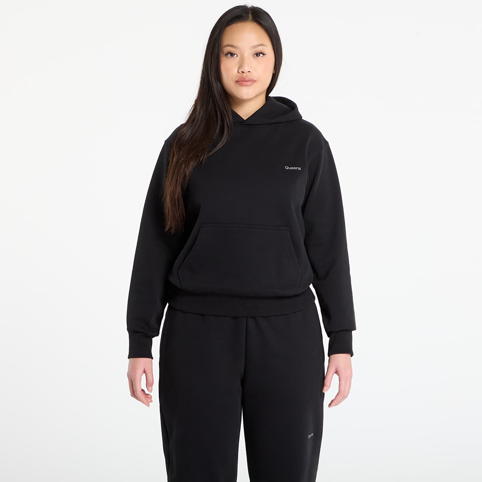 Felpe Queens Women's Sweats Essential Hoodie Black