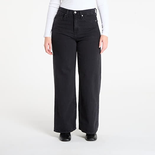Τζιν GAP Wide Leg Jeans Washed Black
