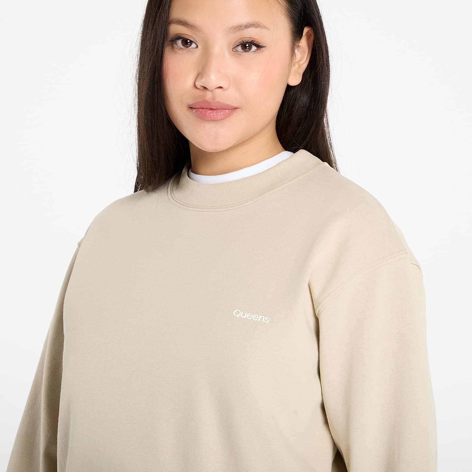 Φούτερ Queens Women's Sweats Essential Crewneck Sand