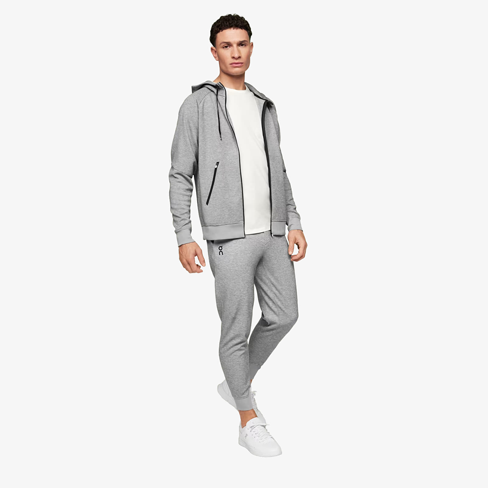 Puloverji   On Zipped Hoodie Grey