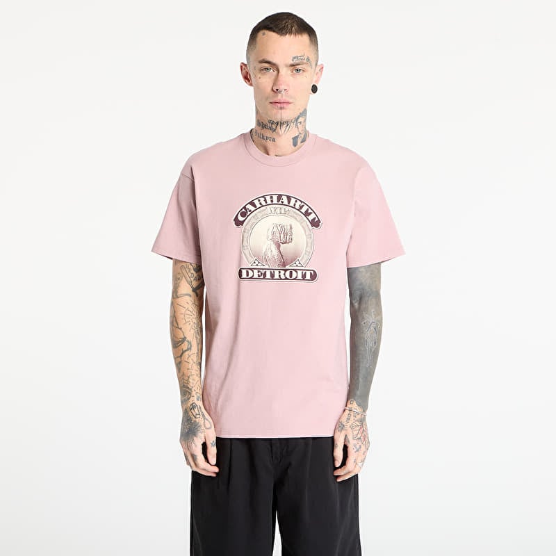 Póló Carhartt WIP S/S Cold World T-Shirt UNISEX Glassy Pink