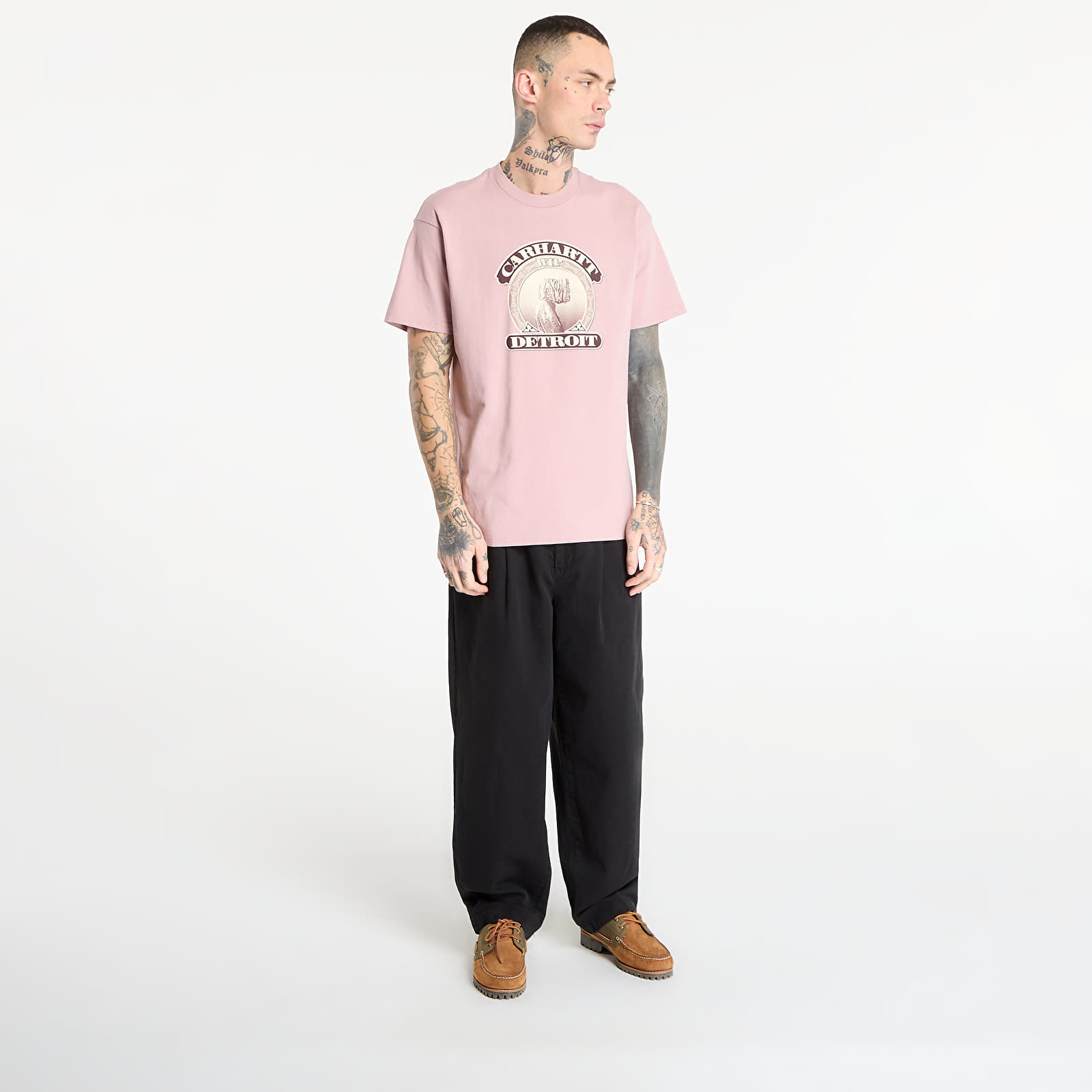 Мужские футболки Carhartt WIP S/S Cold World T-Shirt UNISEX Glassy Pink