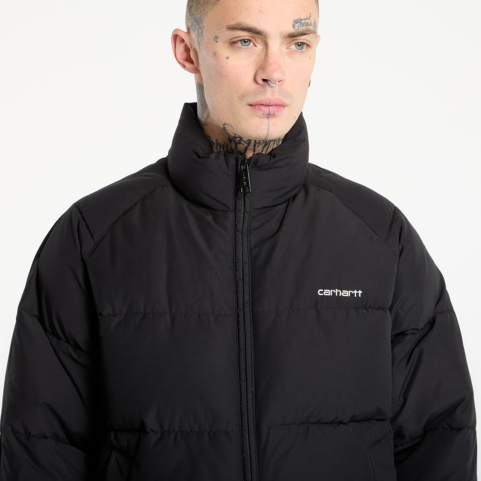 Vīriešu jakas Carhartt WIP Nebraska Jacket UNISEX Black/ White