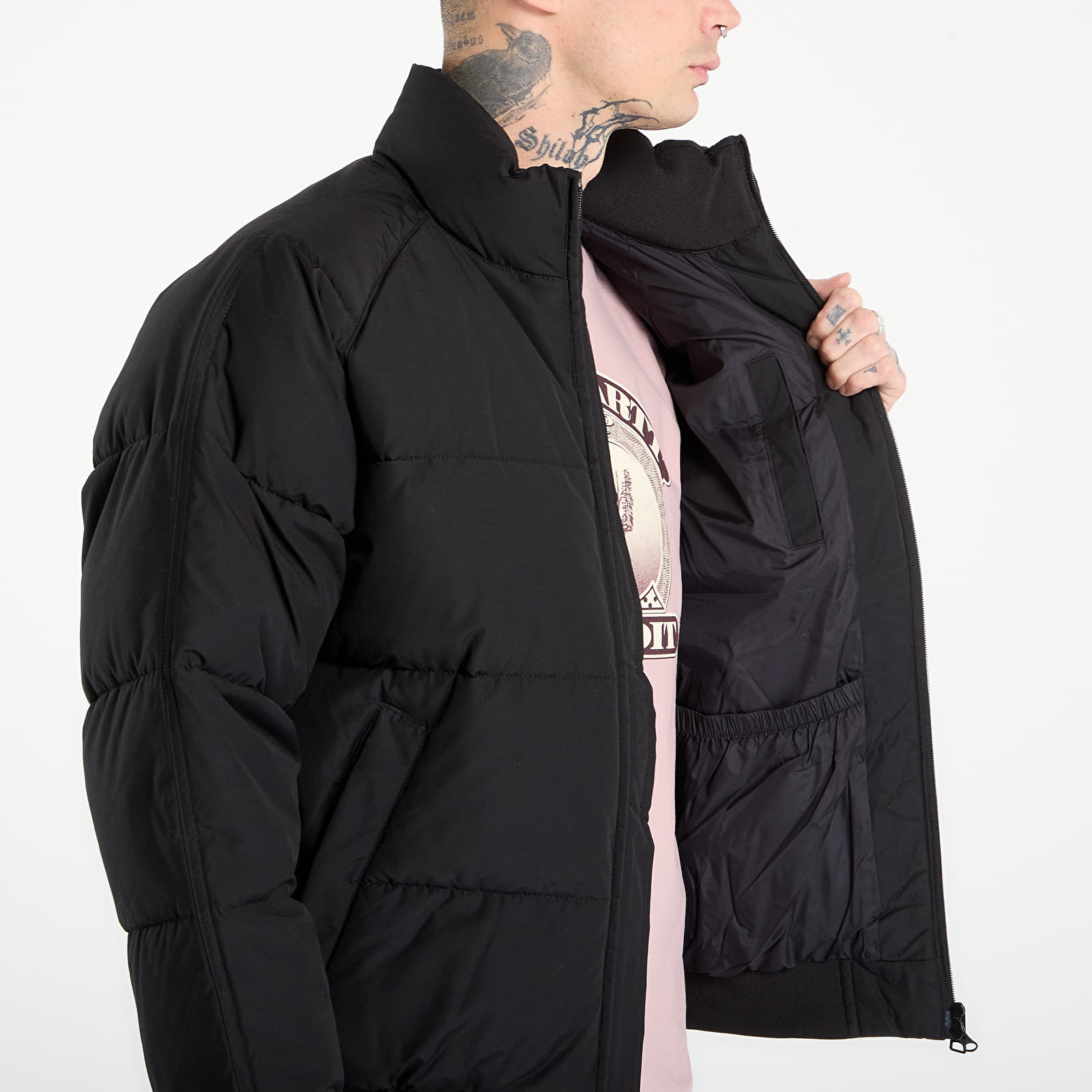 Vīriešu jakas Carhartt WIP Nebraska Jacket UNISEX Black/ White