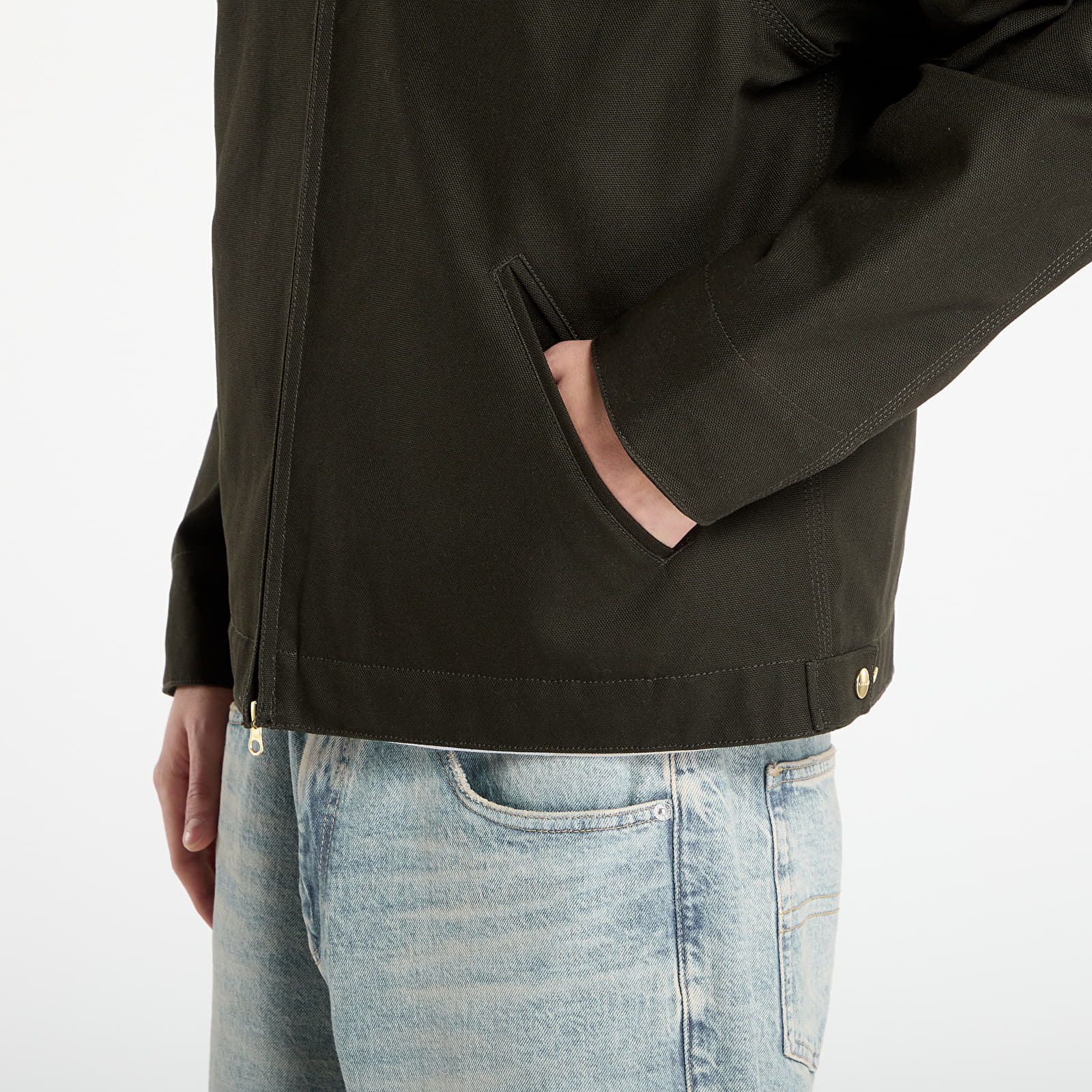 Herrenjacken Carhartt WIP Detroit Jacket UNISEX Olive/ Black