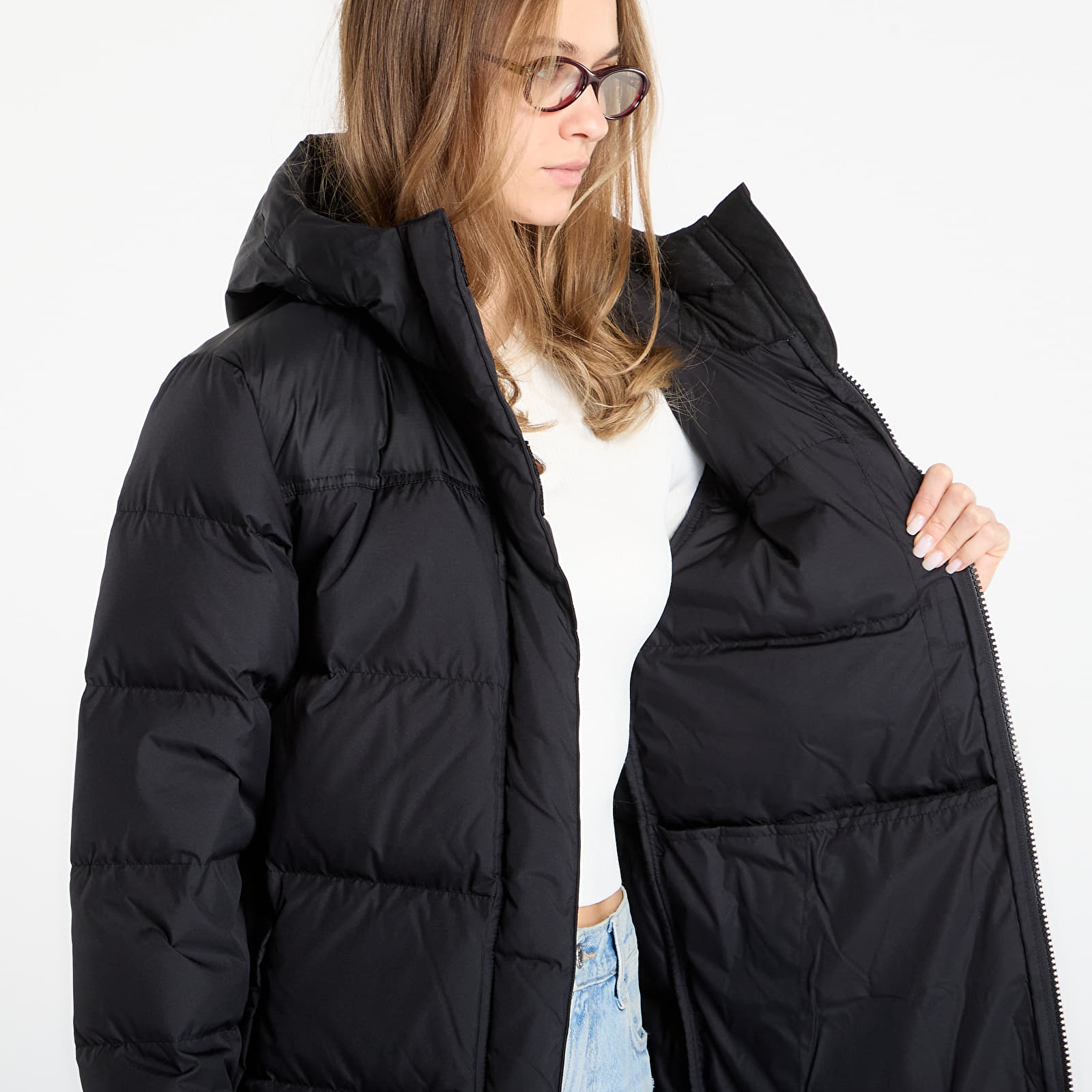 Dámske bundy The North Face Nuptse Parka TNF Black/ NPF/ Recycled Down