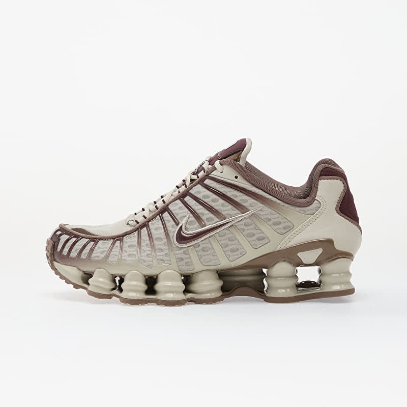 Nike W Shox Tl Light Bone/ Burgundy Crush-Mink Brown