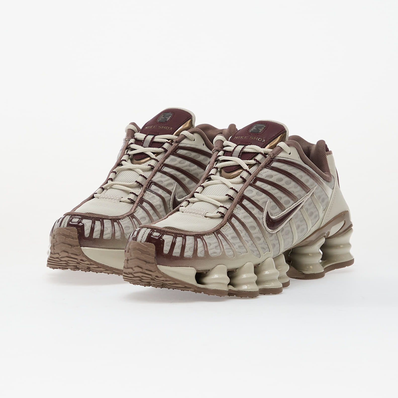 Női cipők Nike W Shox Tl Light Bone/ Burgundy Crush-Mink Brown