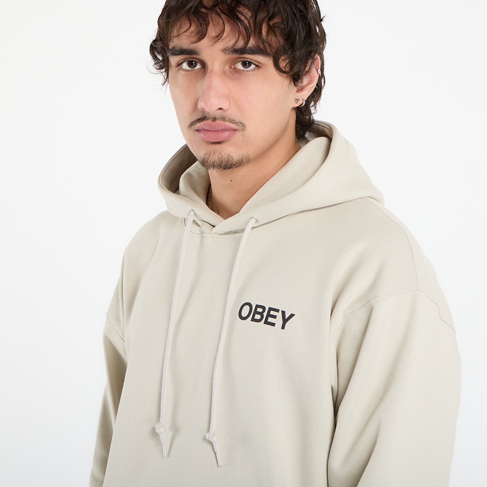 Bluzy OBEY Doberman Pullover Hood Moonstruck