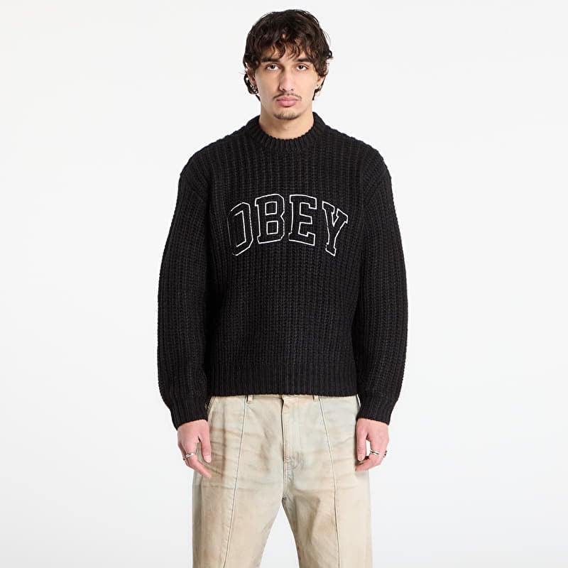 OBEY Collegiate Sweater Black Multi