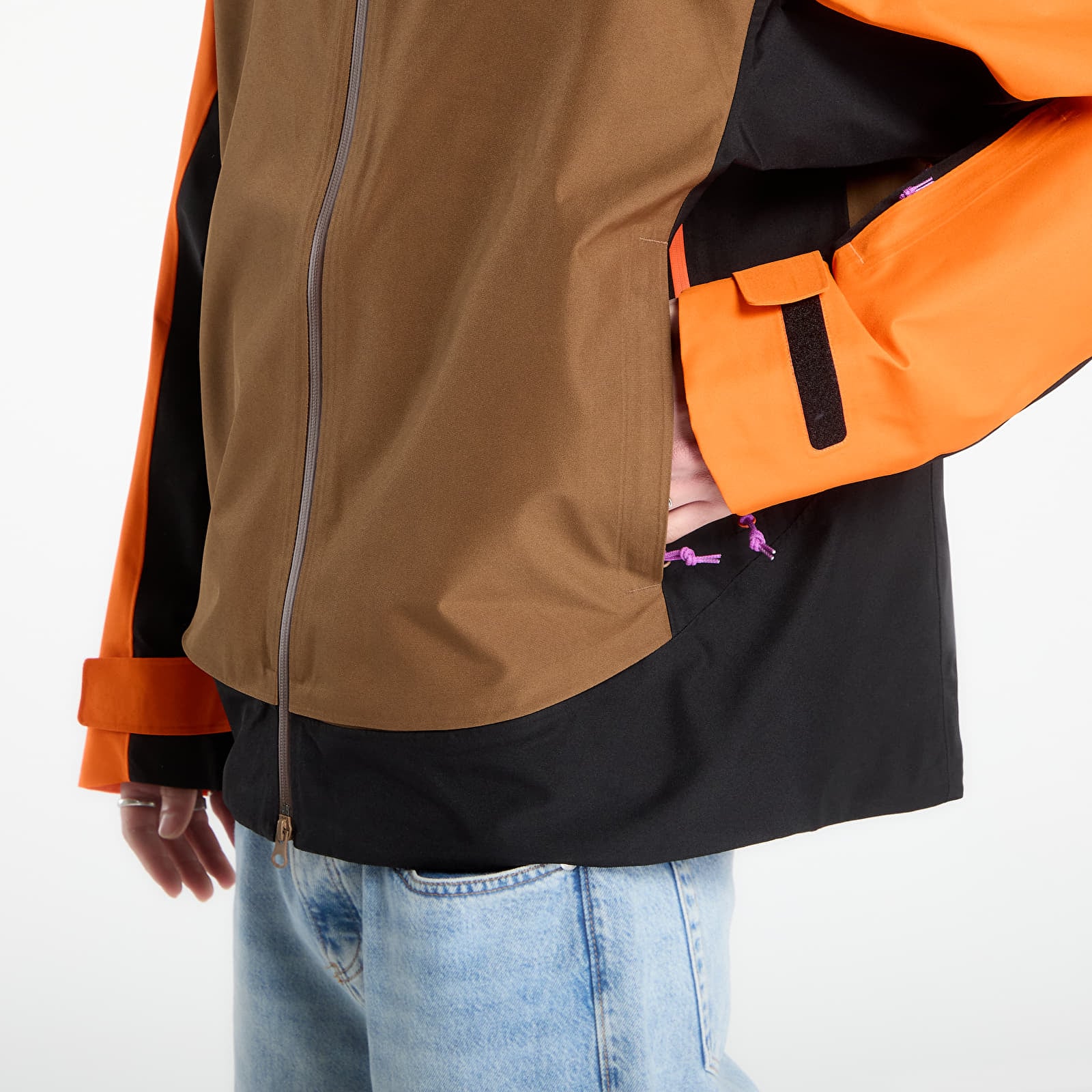 Jakker Nike ACG "Mystery Lights" Snow Jacket Safety Orange/ Mosswood Brown/ Black/ Black